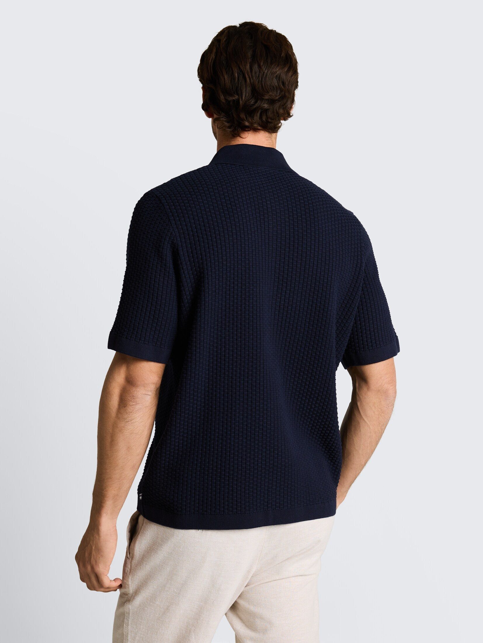 TOM TAILOR Kurzarmhemd Pullover & Strickjacken Strickjacke mit Polokragen