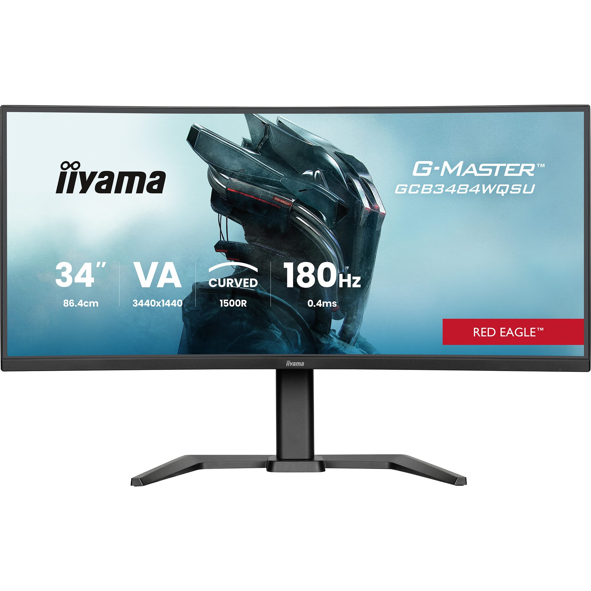 Iiyama iiyama G-Master GCB3484WQSU-B1 RED EAGLE CURVED, TFT-Monitor (3440 x 1440 px)