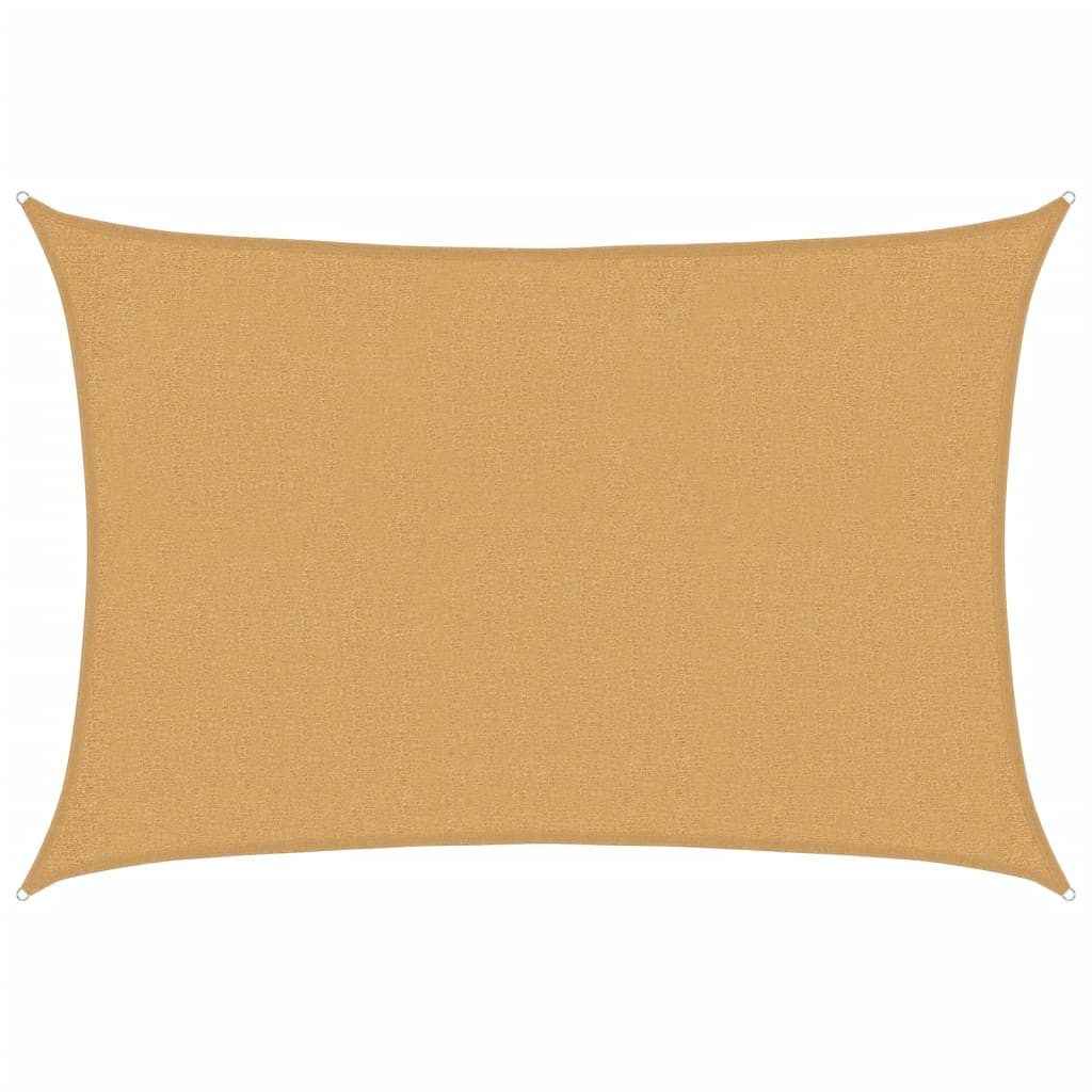 furnicato Sonnensegel 2 x 2,5 m Sand aus HDPE mit UV-Schutz, (1-tlg)