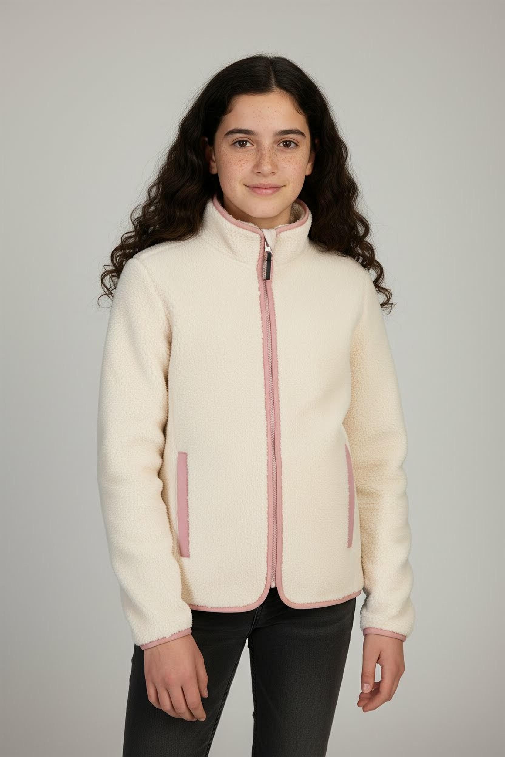 Killtec Fleecejacke KOW 242 GRLS FLC JCKT für Kinder, Übergangsjacke, sportlicher Stil, aus Polyester