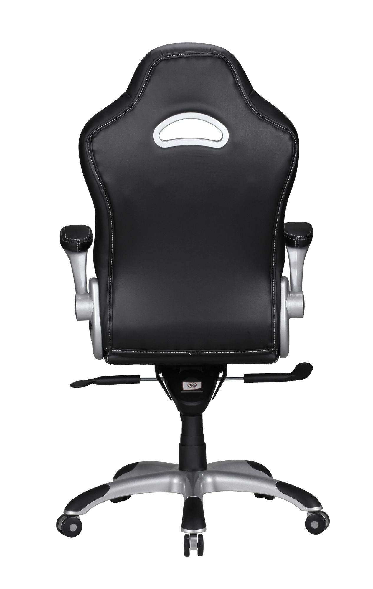 Grau, (Kunstleder Schwarz Racing Gaming SuVa1749_1 FINEBUY Schwarz Chair mit Drehbar, / Schwarz | Bürostuhl Design), Drehstuhl Armlehne Schreibtischstuhl