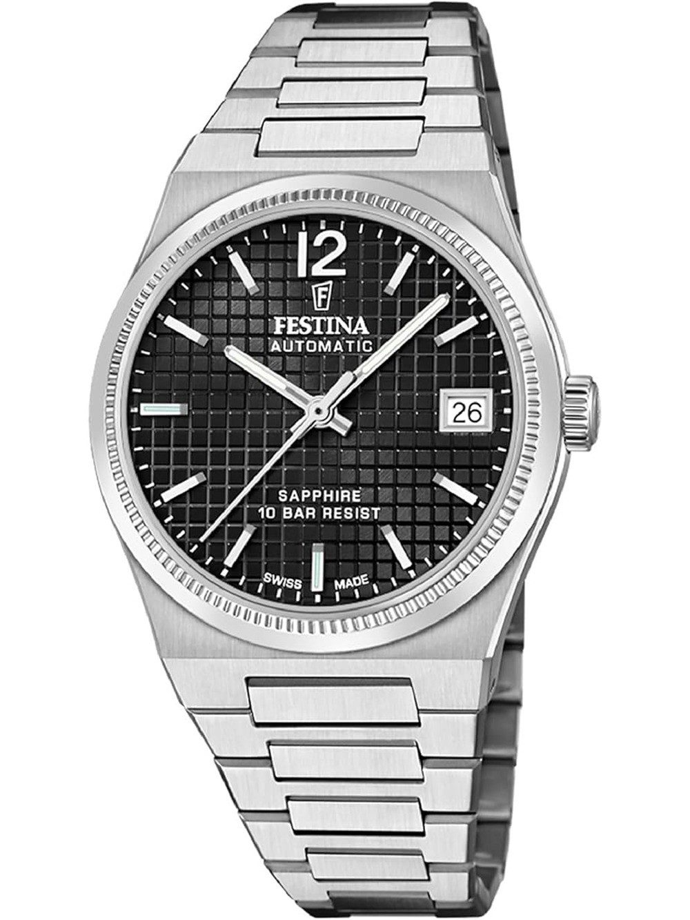 Automatikuhr Festina F20029/6 Damenuhr Swiss Made Rivé Automatik 35mm 10ATM Festina F20029/6 Damenuhr Swiss Made Rivé Automatik 35mm 10ATM