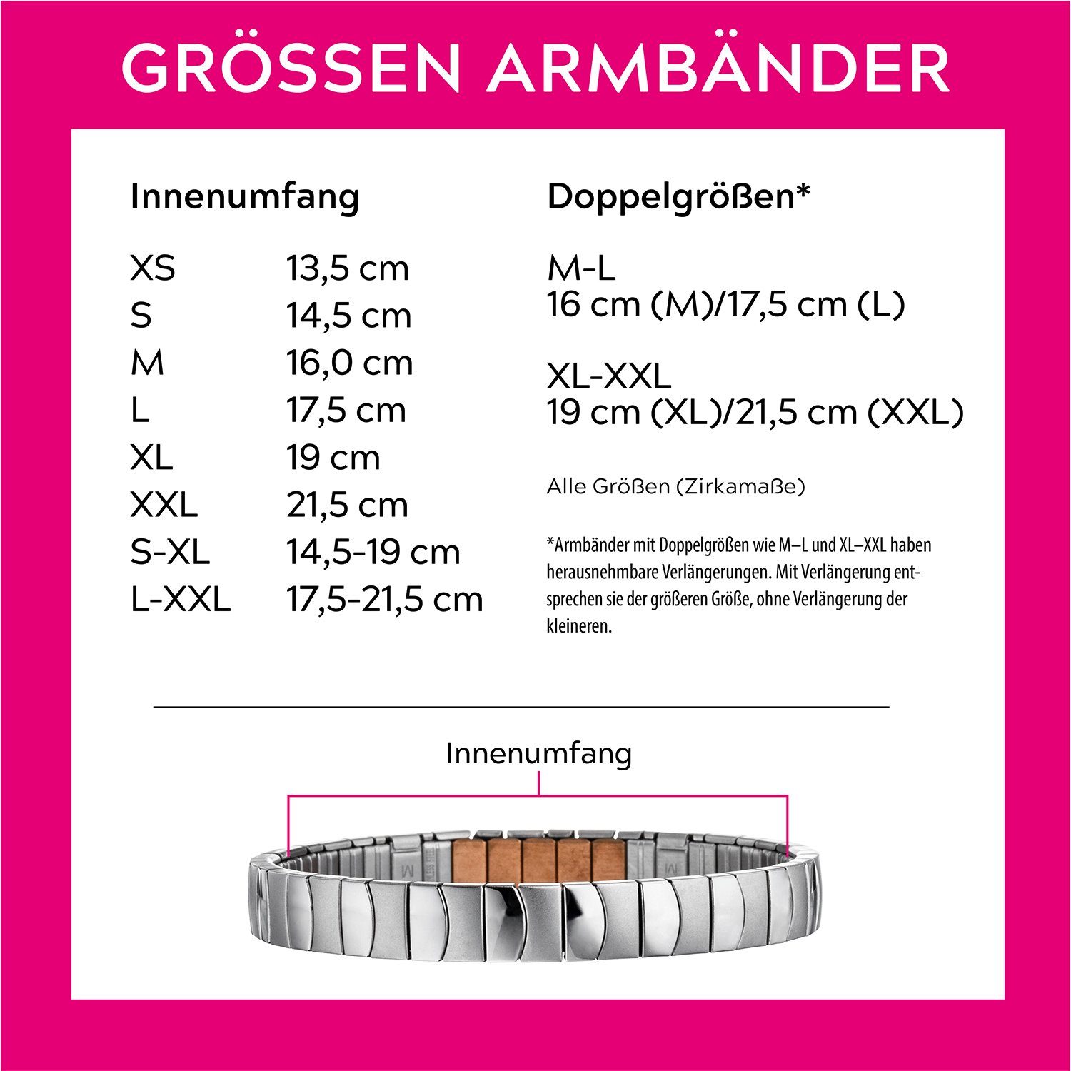MAGNETIX WELLNESS Armband Magnetarmband aus hautfreundlichem günstig online kaufen