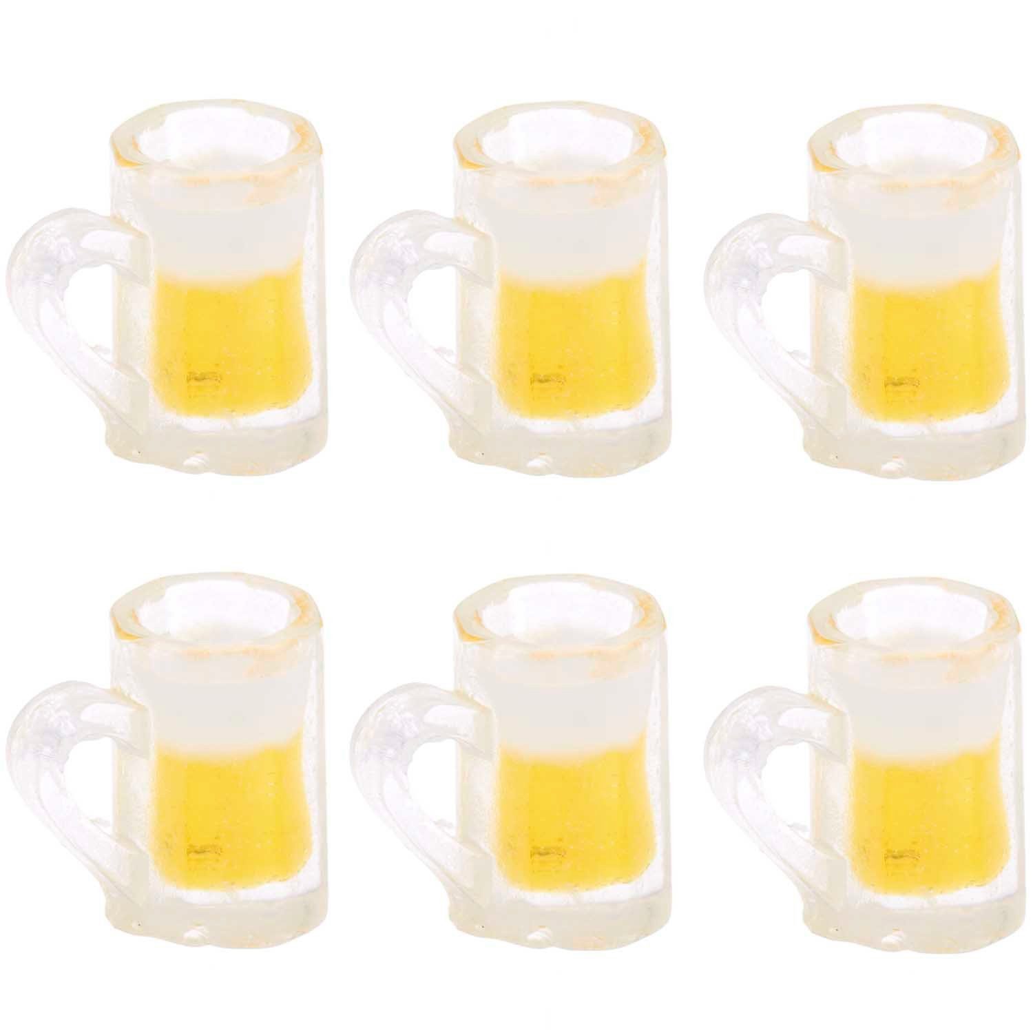 Rico Design Wichtel Miniatur Biergläser 6 Stück