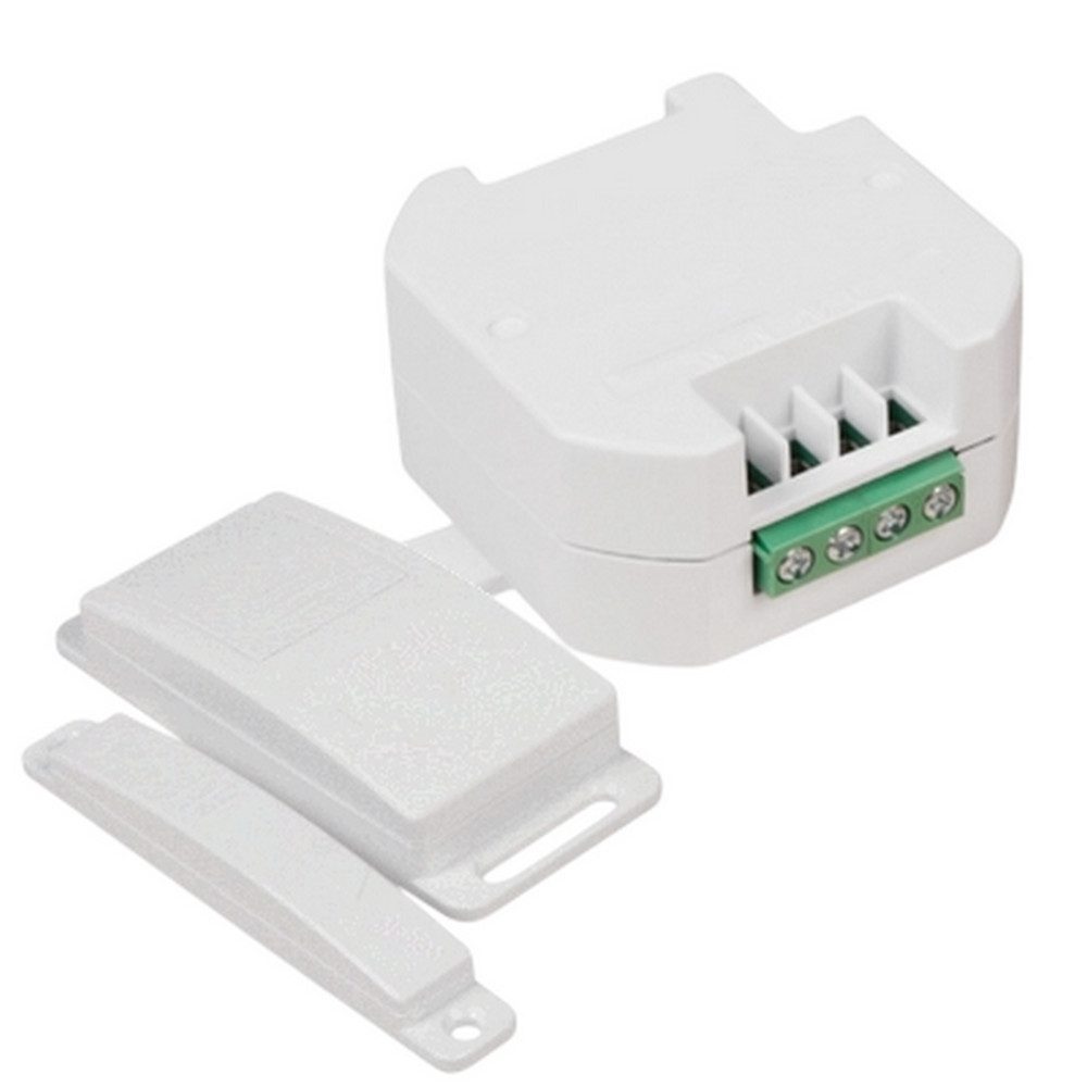DIW Funk-Empfangsmodul DIW Comfort Funk-Schalter-Set ET-636 mit Magnet-Sensor, für Wohnraum, Lichtsteuerung, Lüfter, Haushalt, Innenbereich, Badezimmer, 1 Schaltkontakte, Spar-Set, 2-tlg., komplettes Set, intergrierter Abschalttimer