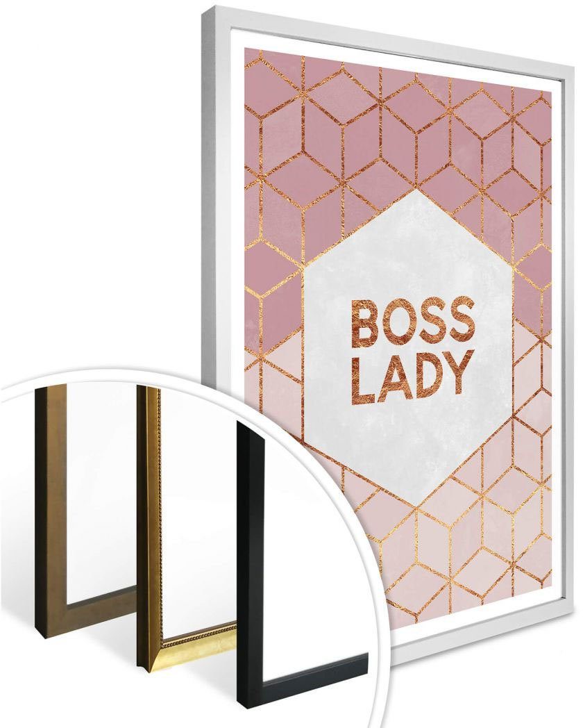 Wall-Art Poster Lady, St) Personen (1 Boss