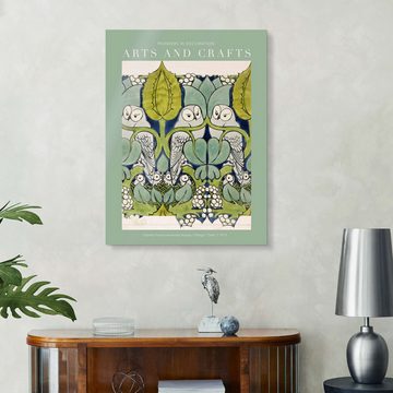 Posterlounge XXL-Wandbild Charles Francis Annesley Voysey, Arts and Crafts - Eulen II, Wohnzimmer Modern Malerei