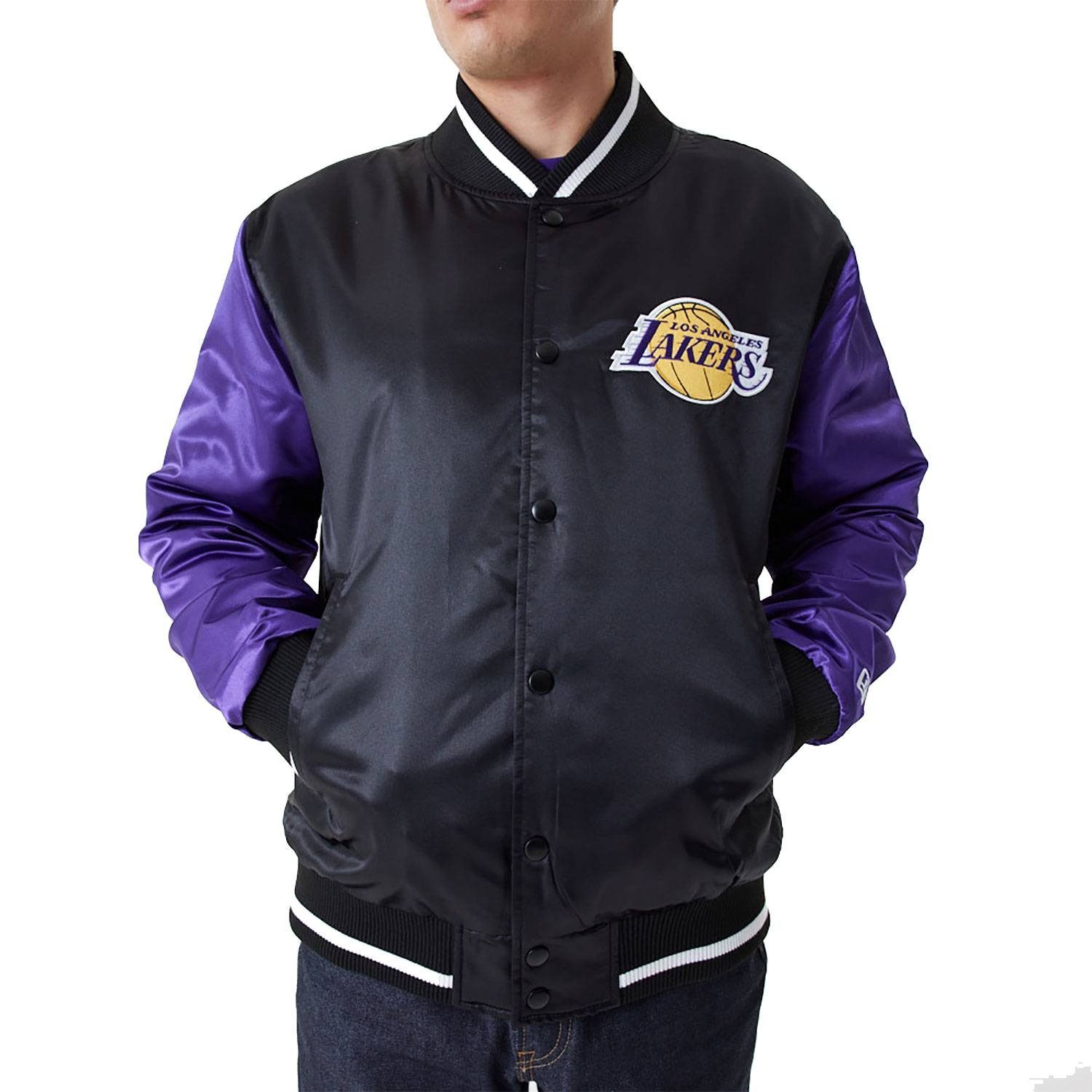 New Era Bomberjacke Jacke New Era Satin Bomber Los Angeles L, G XL