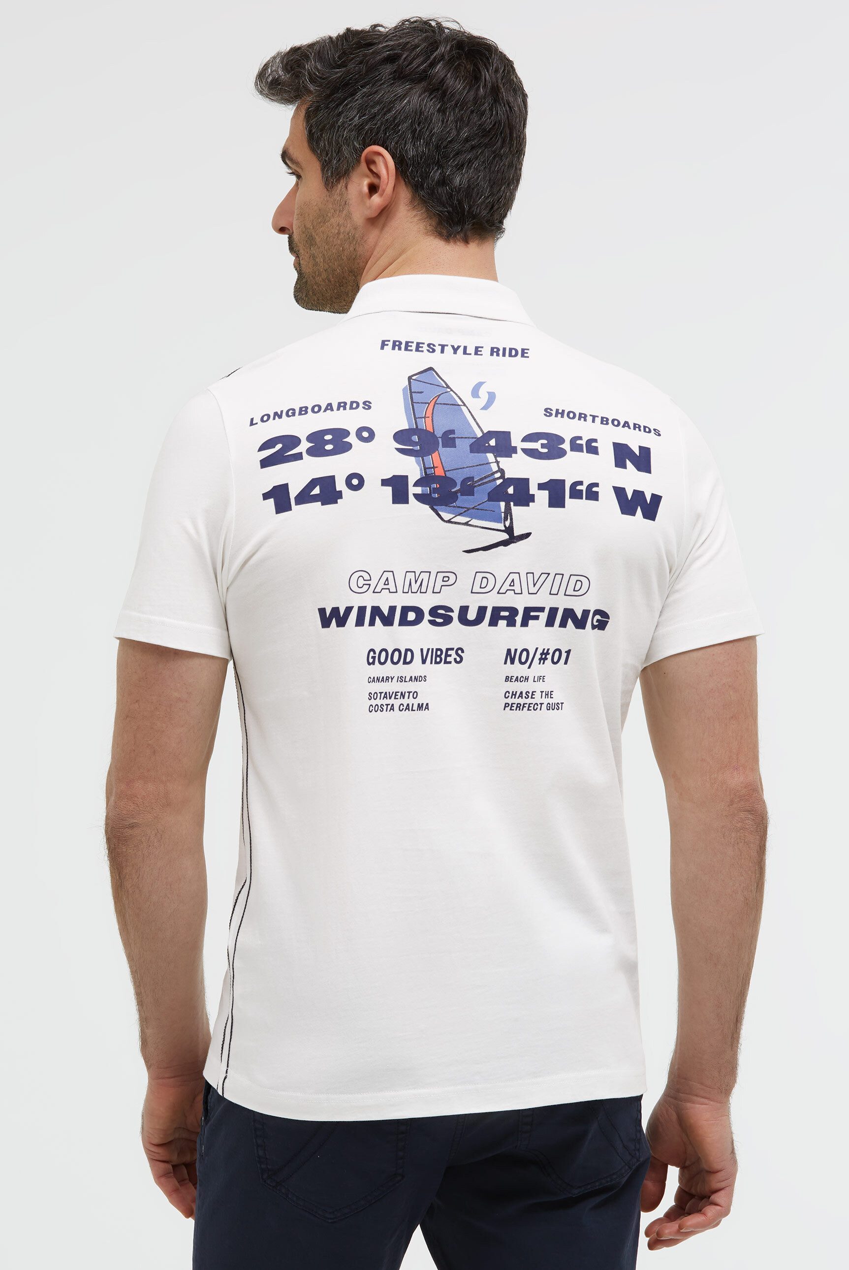 CAMP DAVID Poloshirt aus Baumwolle