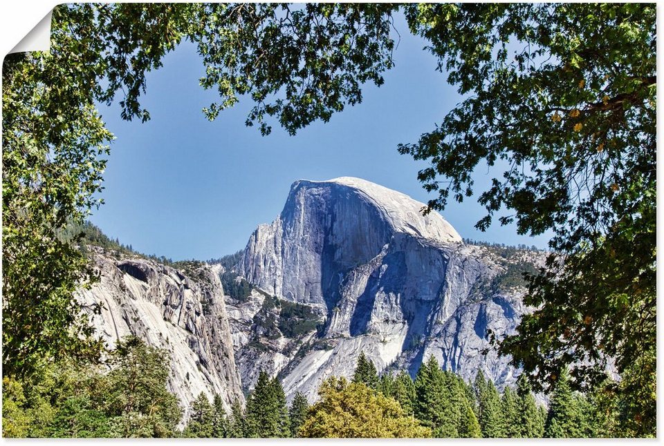 Artland Wandbild YOSEMITE VALLEY Half Dome, Bilder von Amerika (1 St), als  Alubild, Leinwandbild, Wandaufkleber oder Poster in versch. Größen