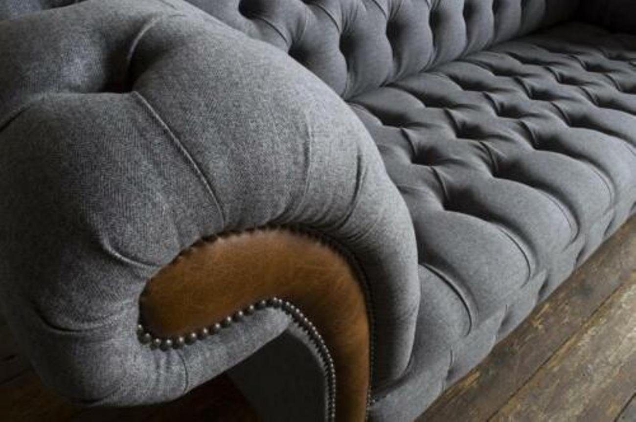Made Chesterfield Couchen JVmoebel 3 Polster XXL Textil Europe Couch Sofa Elegante, in 3-Sitzer Sitzer