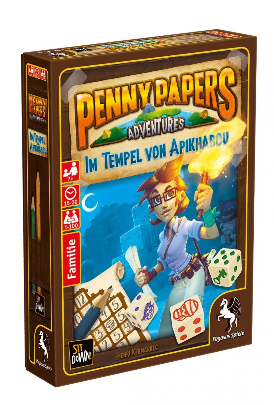 Pegasus Spiele Spiel, Penny Papers Adventures - Im Tempel von Apikhabou