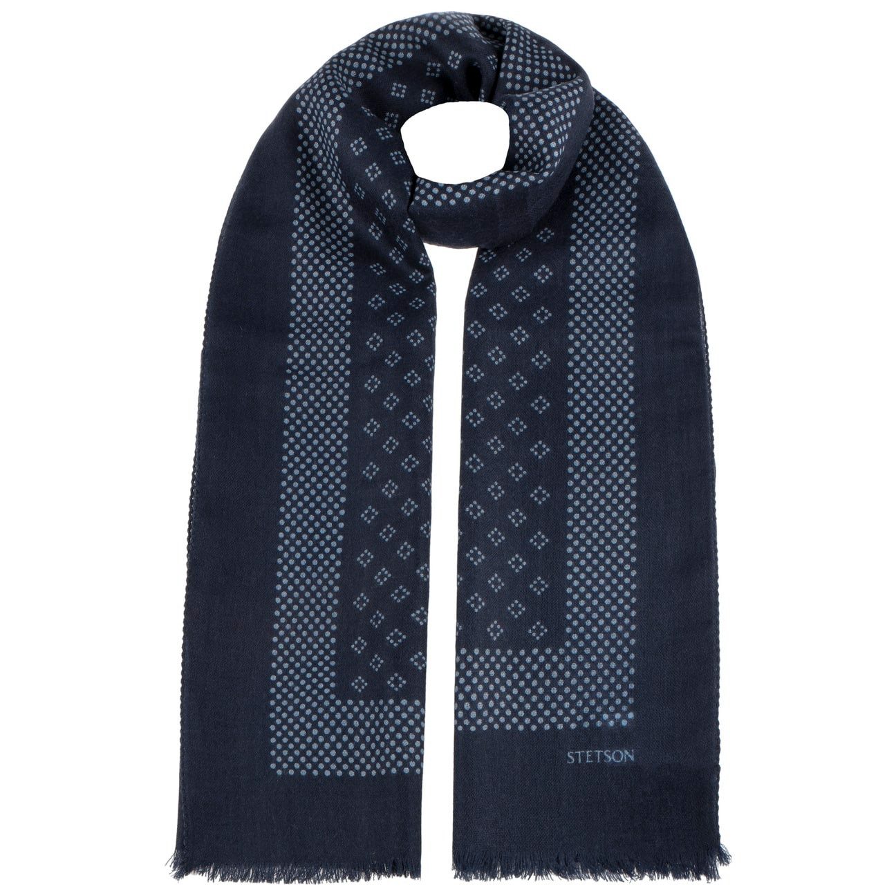 Stetson Strickschal, (1-St), Schale mit Fransen