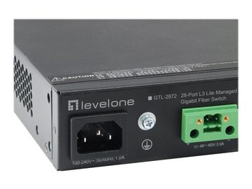 Levelone LEVELONE Switch 48,3cm 24x SFP GTL-2872 4xGE 4xSFP+ Netzwerk-Switch