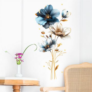 RefinedFlare Wandtattoo Simulierter Blumenwandaufkleber mit dreidimensionaler Textur