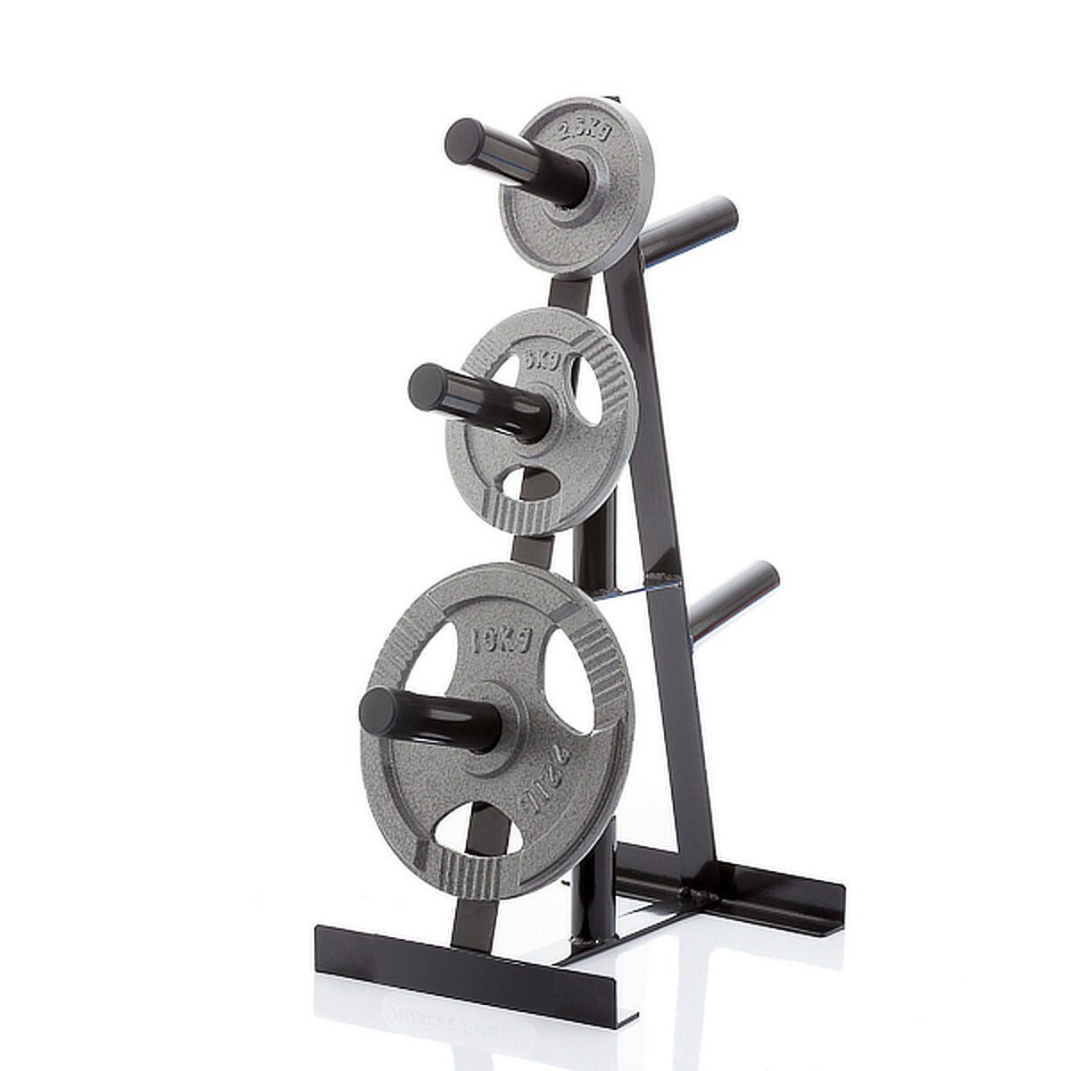 Muscle Power Hantelscheibenständer Muscle Power Opbergrek Light für Olympische Hantelscheiben, Schwarz