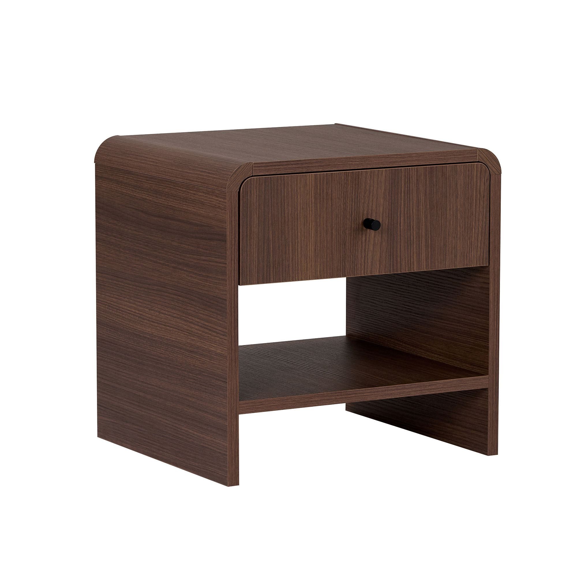 Skye Decor Nachttisch Japandi design (1-St., 1 Tisch), Breite 45 cm, Kompakte Nachttischform mit offenem Ablagefach