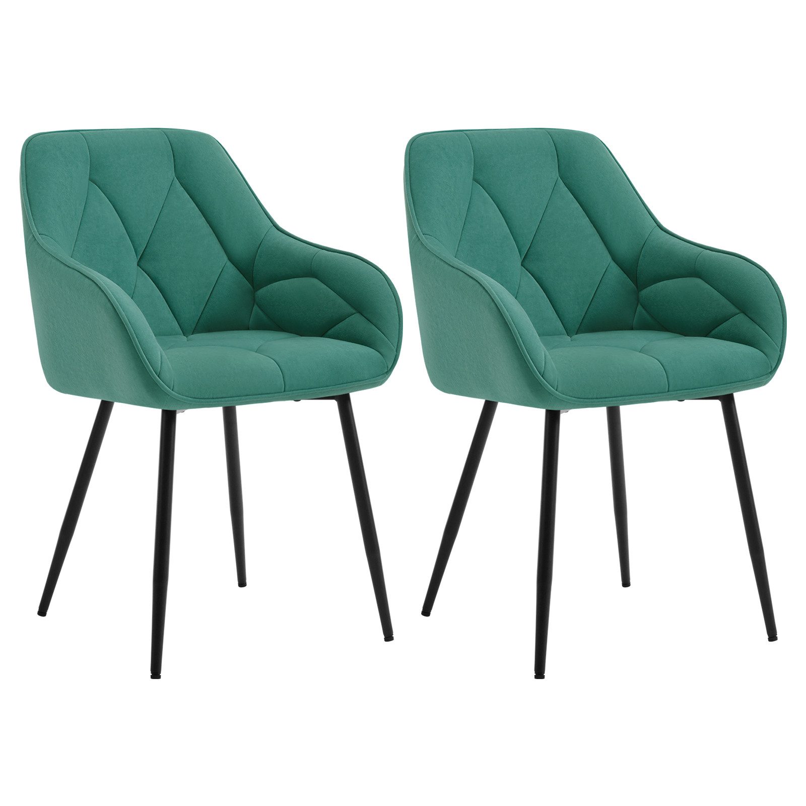 Woltu Polsterstuhl (Set, 2 St), Esszimmerstühle Ergonomisches Design Stuhl günstig online kaufen