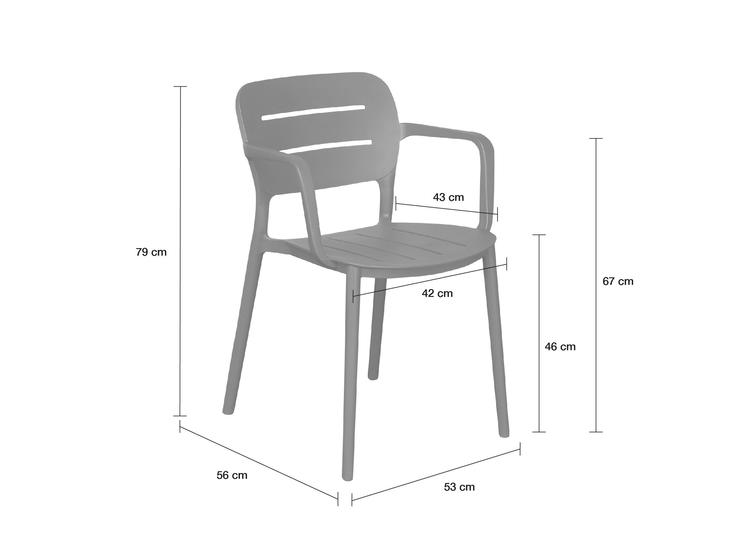 LC Garden Stapelstuhl LC Garden »Veti« Gartenstuhl Stapelstuhl Bistrostuhl (1 St)