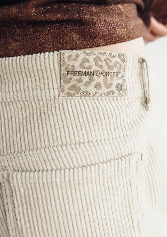 Freeman T. Porter Schlaghose Agatha Veluto Cordhose overcast – Bild 5 von 5