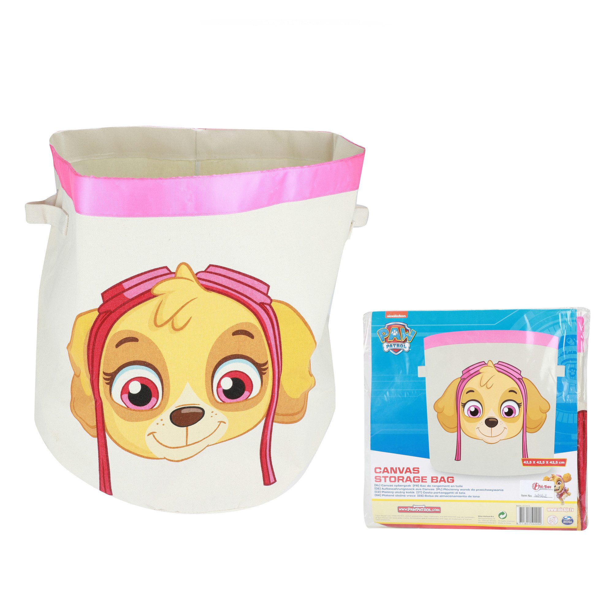 Toi-Toys Korbtasche Paw Patrol - Leinen-Aufbewahrungskorb (Skye)