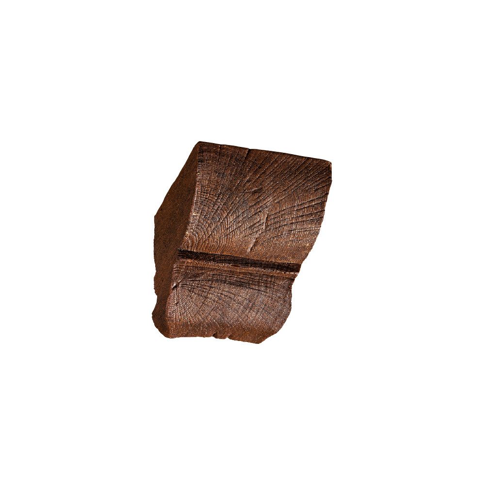 Homestar Zierleiste Konsole für Deckenbalken Eiche Holzimitat, 9 x 6 cm, sehr einfache Montage durch Ankleben mit HOMESTAR SX100, Polyurethan, preiswerte Alternative zu Echtholz-Konsolen