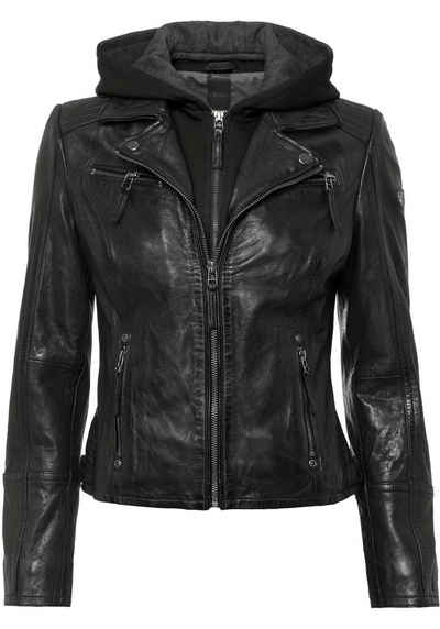 Gipsy Bikerjacke Lederjacke für Damen neu weiches Echtleder schwarz