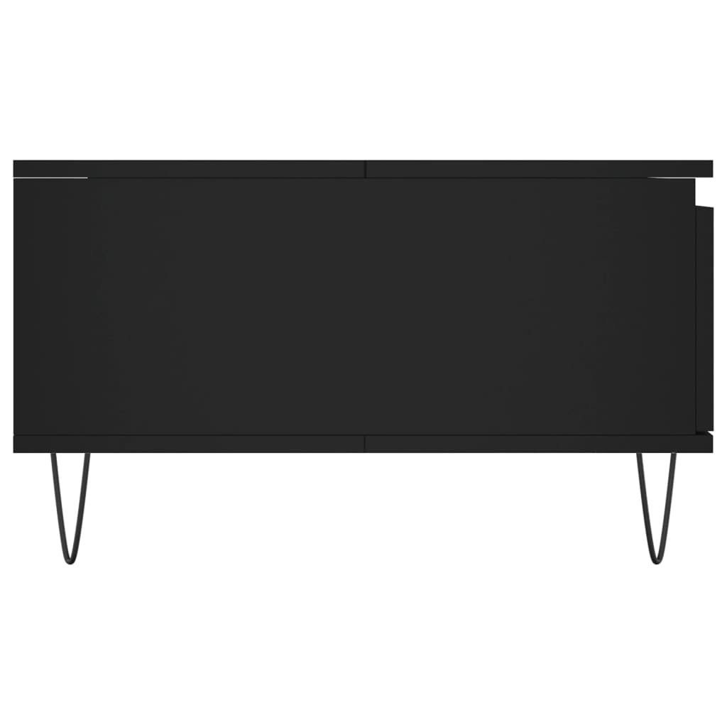 90x60x35 | Schwarz Holzwerkstoff Schwarz Schwarz vidaXL Couchtisch (1-St) Couchtisch cm