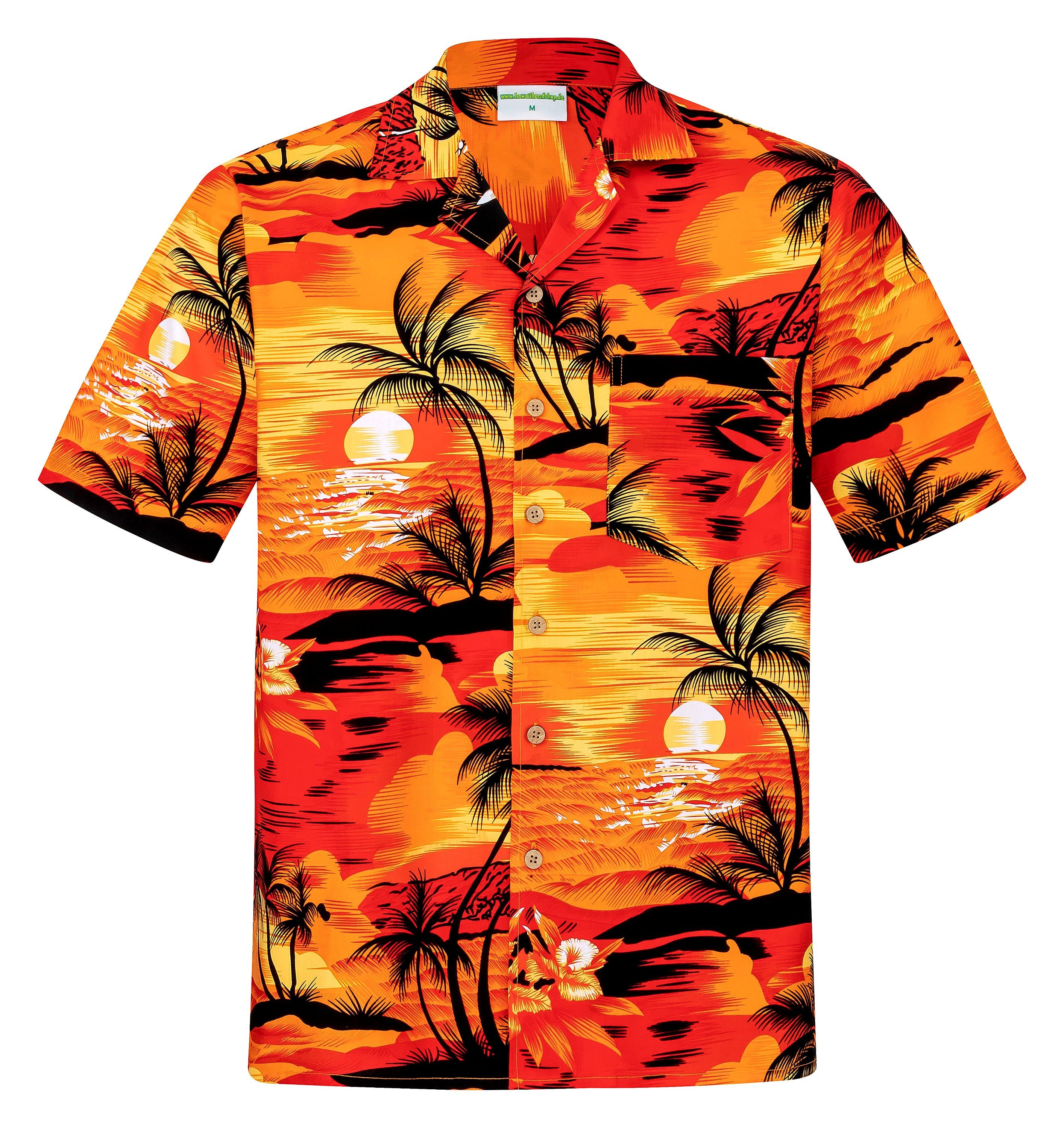 Hawaiihemdshop.de Hawaiihemd Hawaii Hemd Herren Baumwolle Kurzarm Hawaiihem günstig online kaufen