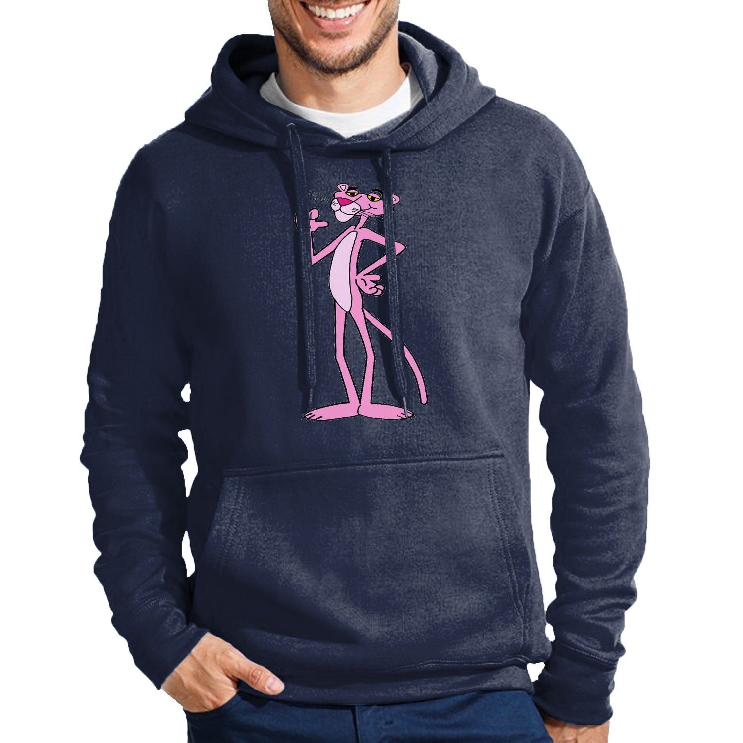 Hoodie Herren Pink Panther Rosa Rote Paulchen