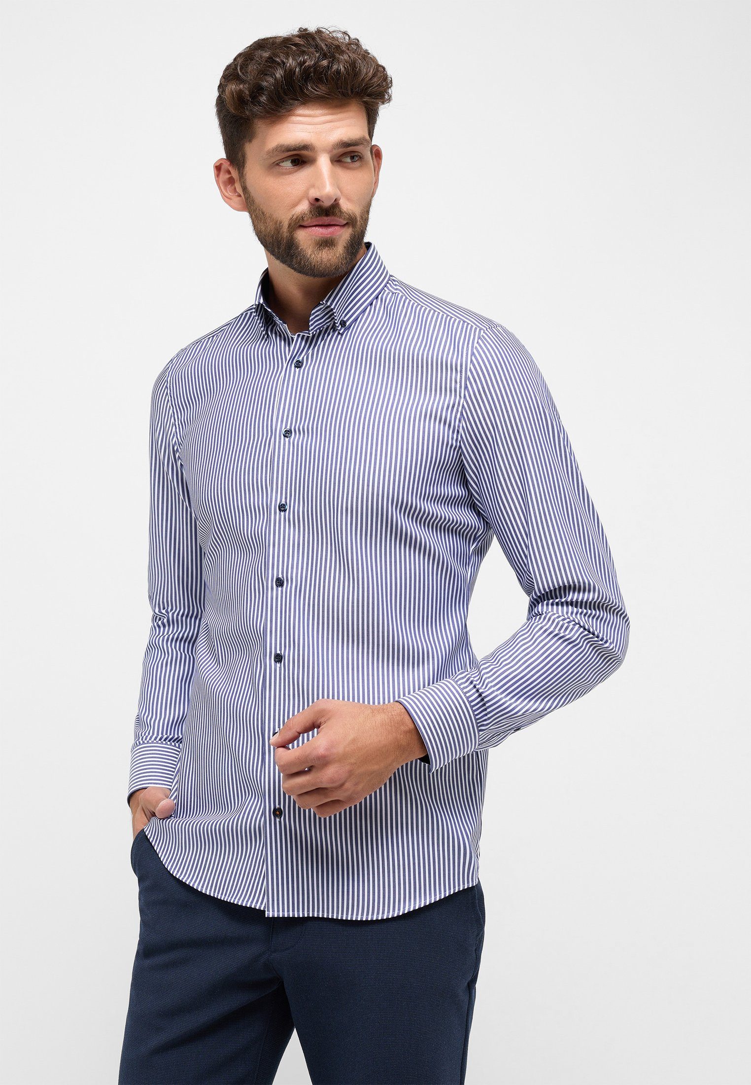 Eterna Langarmhemd SLIM FIT günstig online kaufen