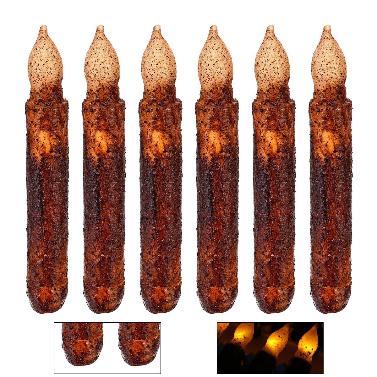 Novzep LED-Kerze 6St Weihnachten Kerzen LED Bluttropfen Optik flammenlos (6 günstig online kaufen