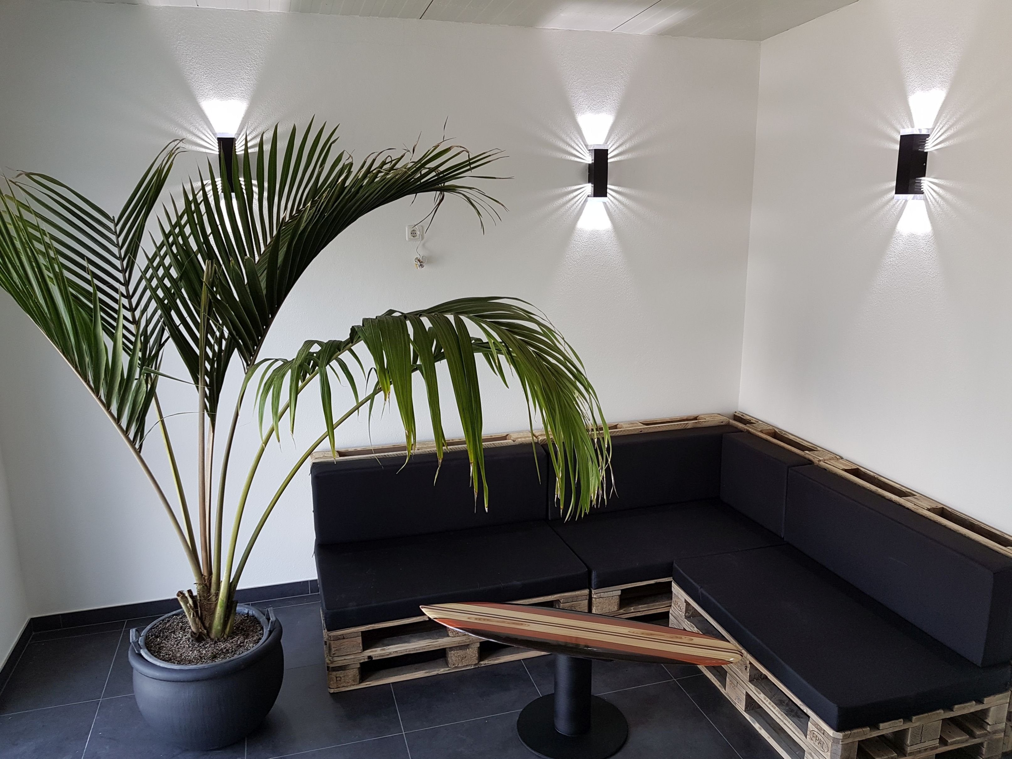 SpiceLED LED Wandleuchte Black Edition, Warmweiß günstig online kaufen