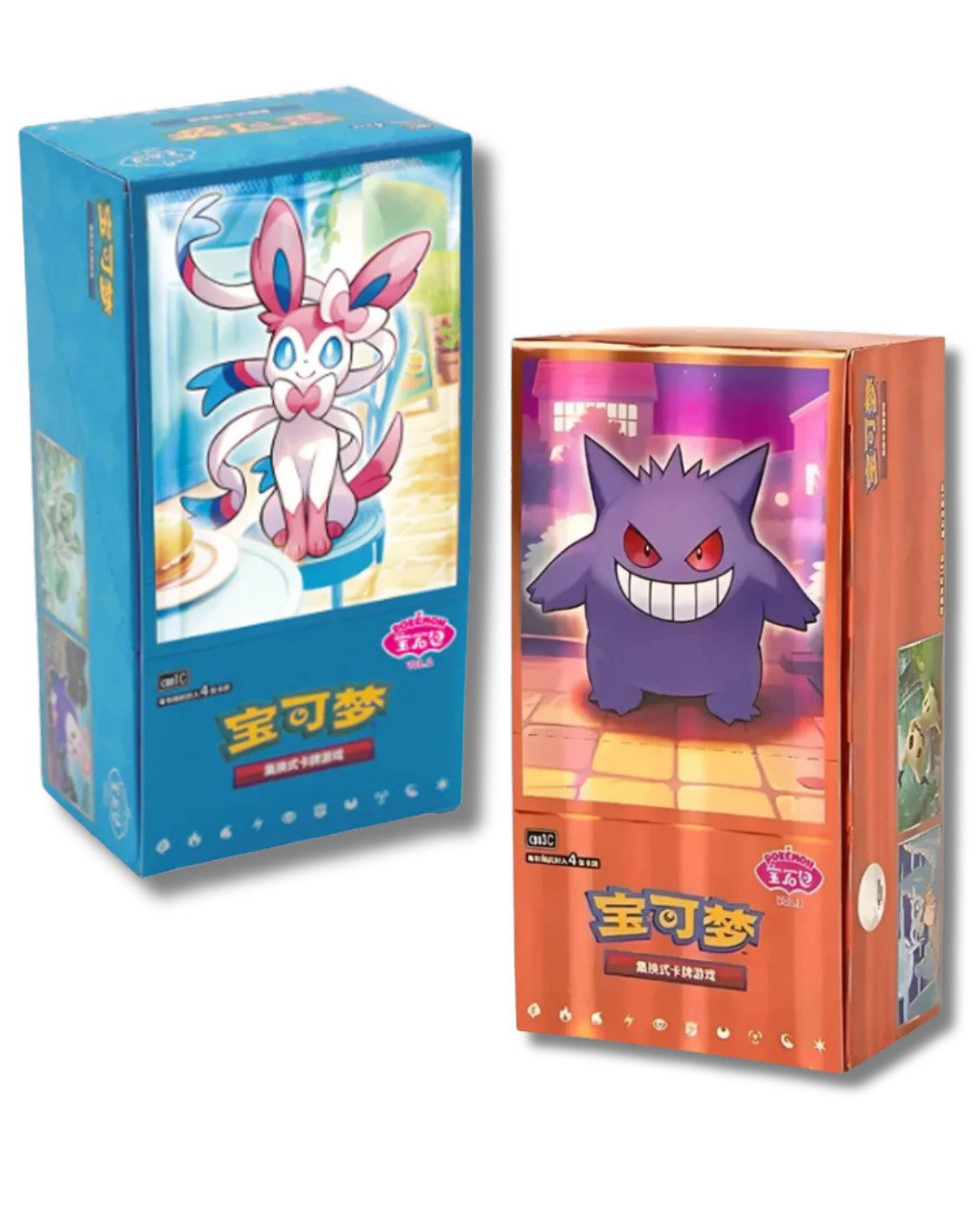 The Pokémon Company International Sammelkarte Pokemon Karten Gem Pack Vol. 2 oder 3 Booster Display CN, Jede Karte garantiert eine Holo