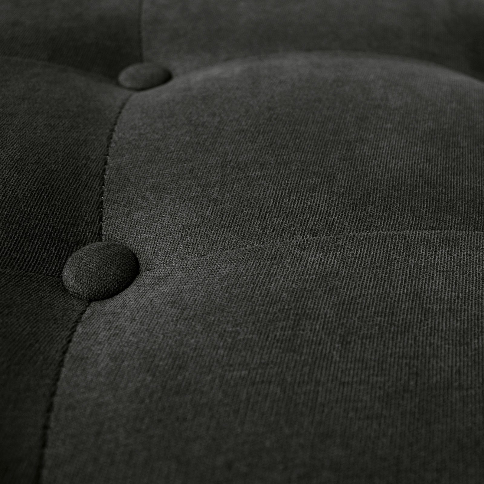 SVITA Cocktailsessel JONES Dunkelgrau Dunkelgrau stabiler gepolsterte Sitz- (1-St), Rückenfläche, Metallrahmen, stilvoll, | & Stoff