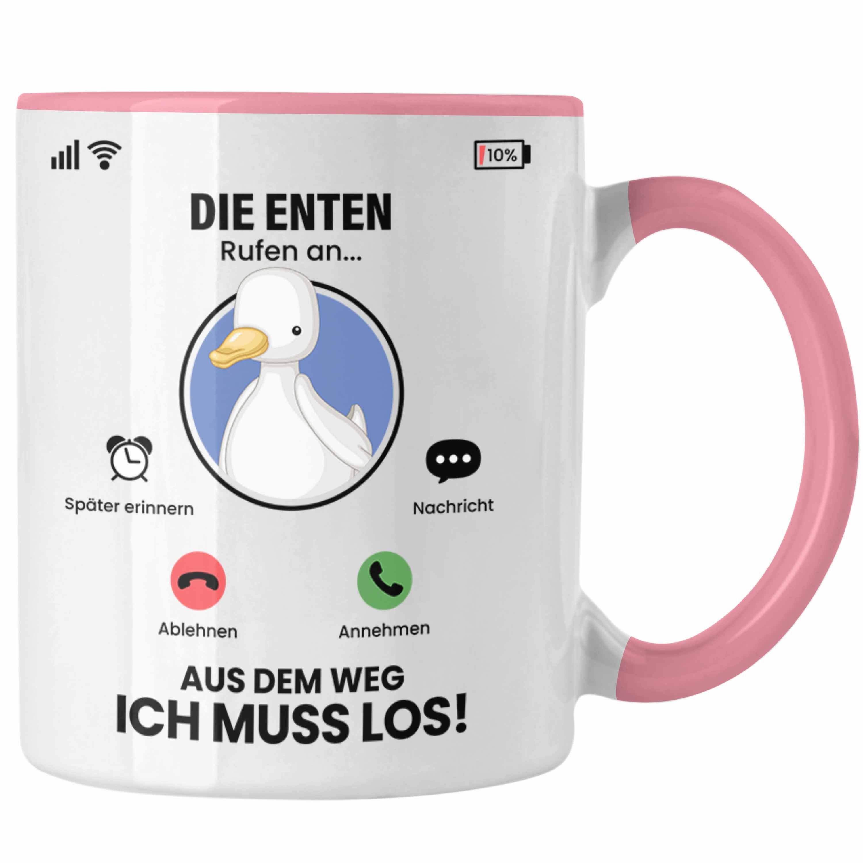 Besitzer Enten An Tasse Die Rufen Trendation Geschenk Züchter Tasse Rosa Geschenki Enten für