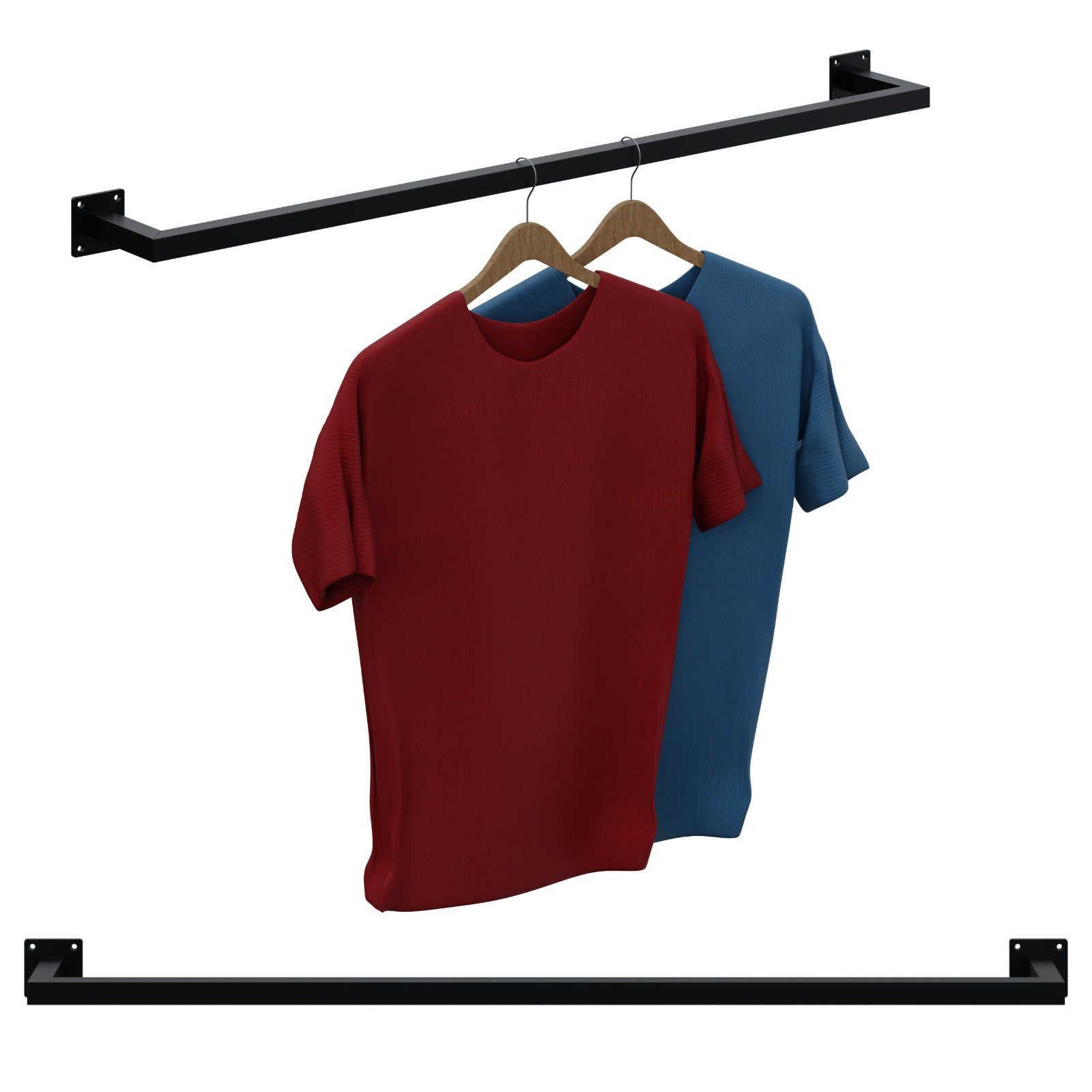 HAGO Kleiderstange Garderobenstange Kleiderstange Garderobe Halter Kleiders günstig online kaufen