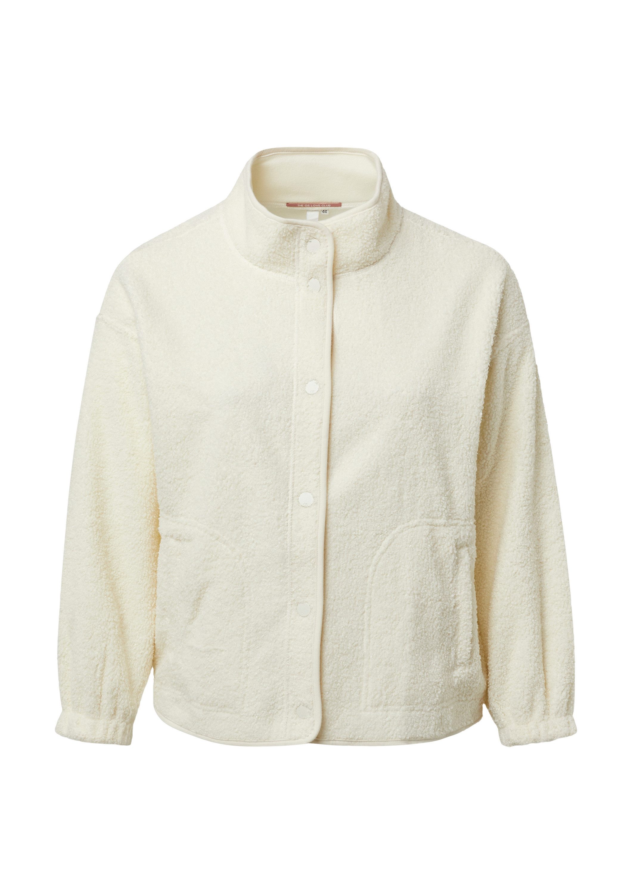 QS Funktionsjacke Sweatshirt Teddyfleece-Jacke günstig online kaufen