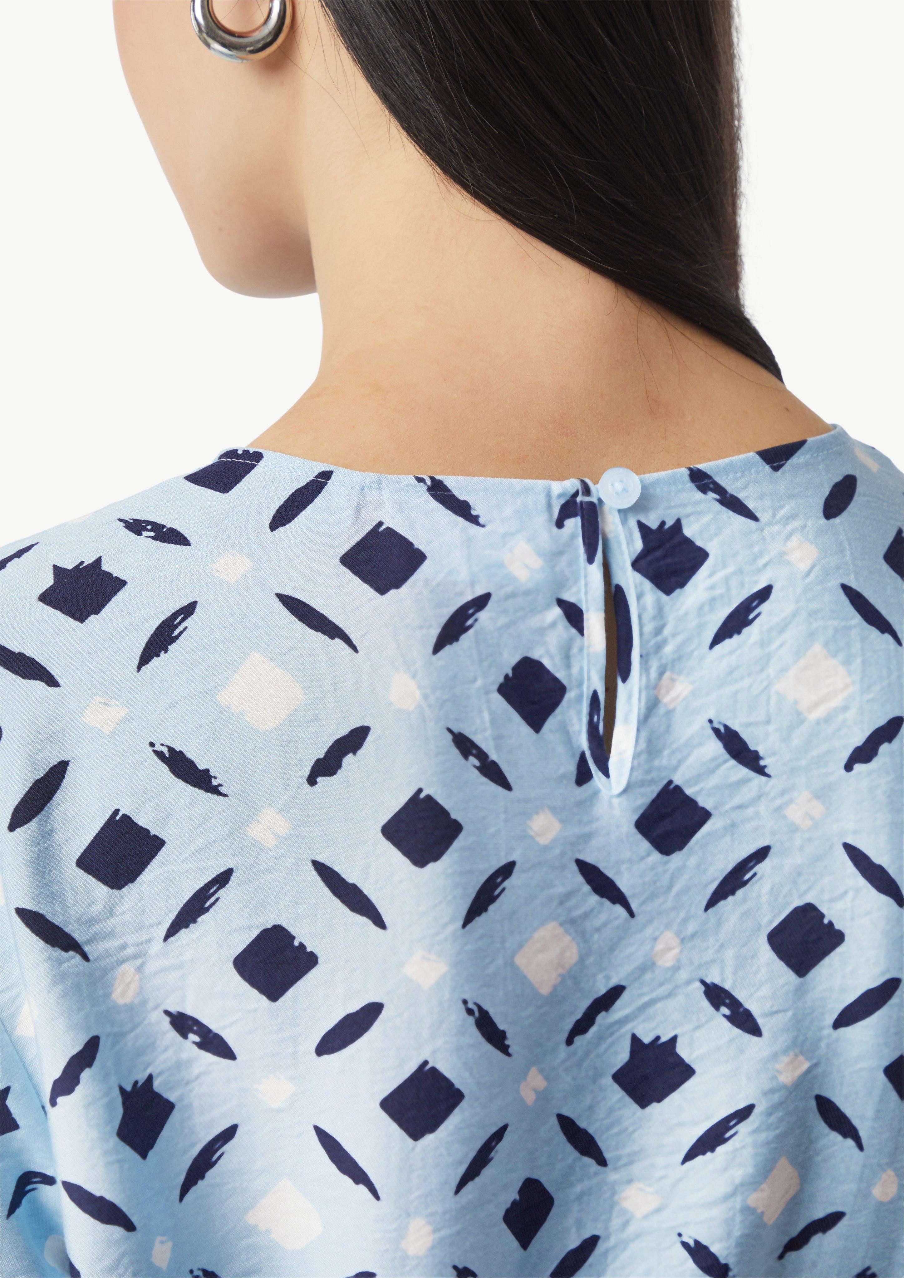 comma casual identity Kurzarmbluse Twilllbluse mit günstig online kaufen