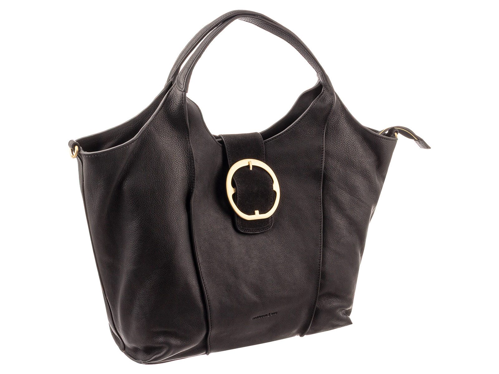 HARBOUR 2nd Schultertasche Justpure FJP.13759 Totebag style fjp Raffaella Leder Shopper (Stück, 1-tlg., 1), Matter Goldton