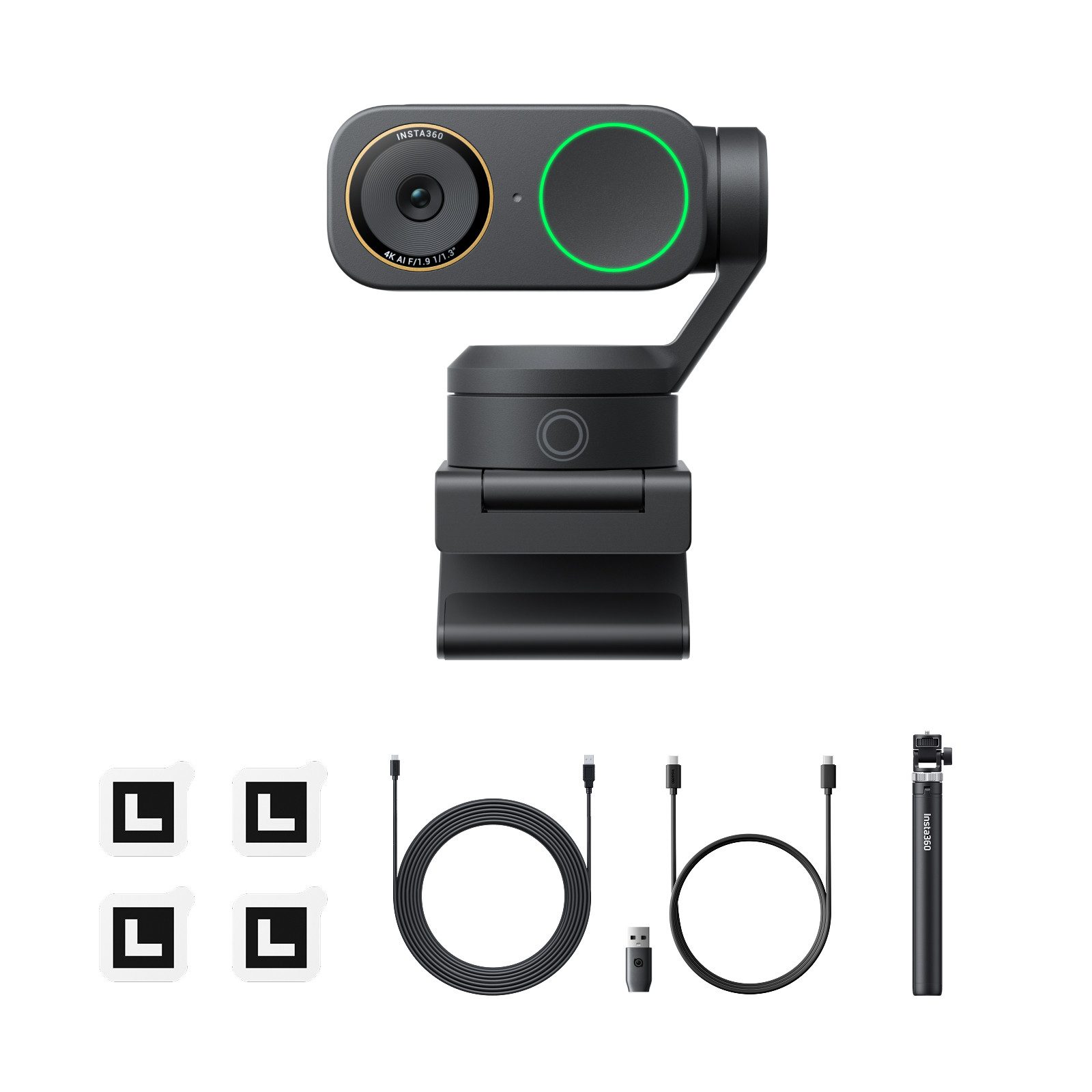 Insta360 Insta360 Link 2 Pro – 4K PTZ-Webcam für PC/Mac Full HD-Webcam (4K Ultra HD)