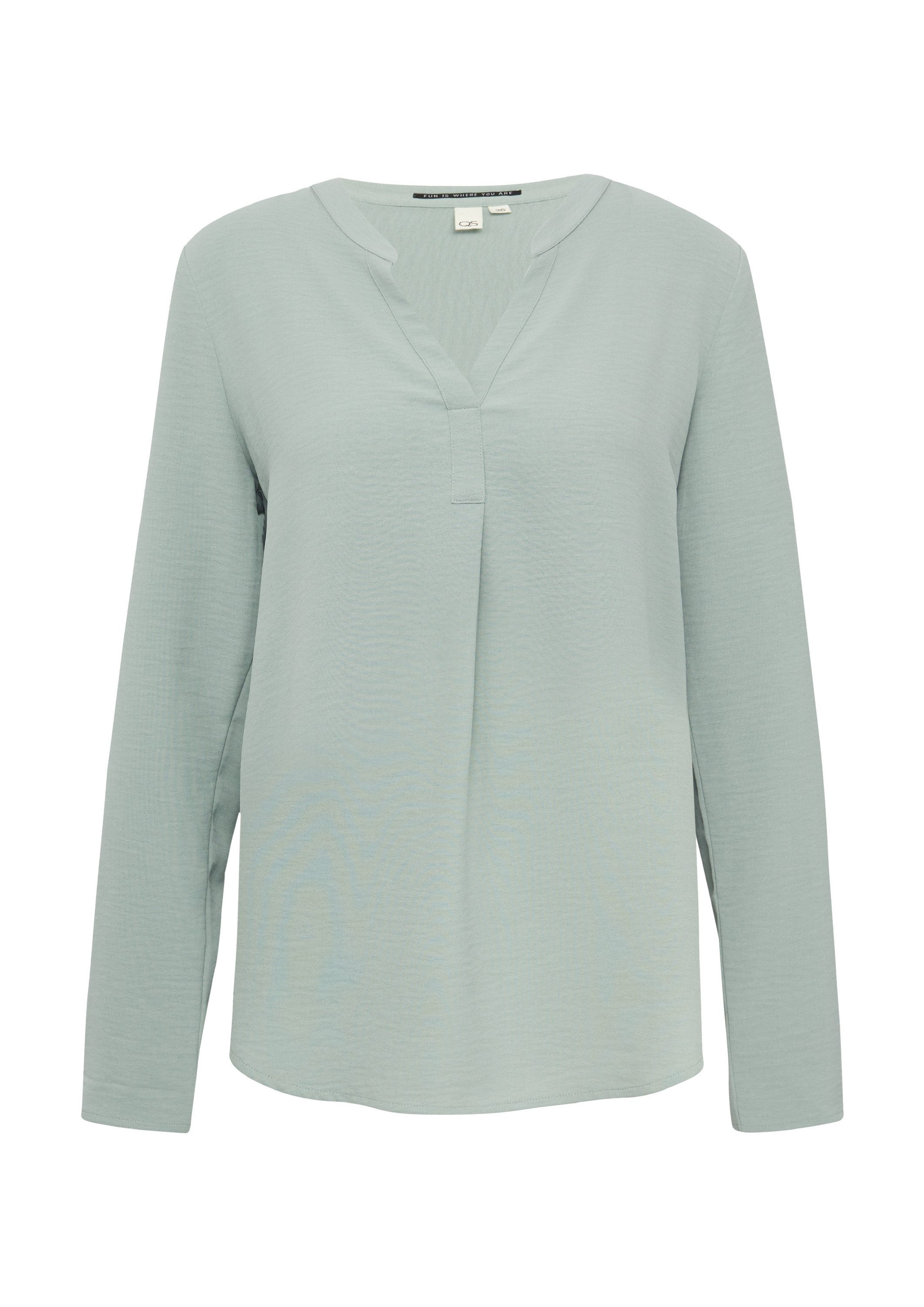 QS Langarmbluse Bluse Tunikabluse mit Ärmeln günstig online kaufen