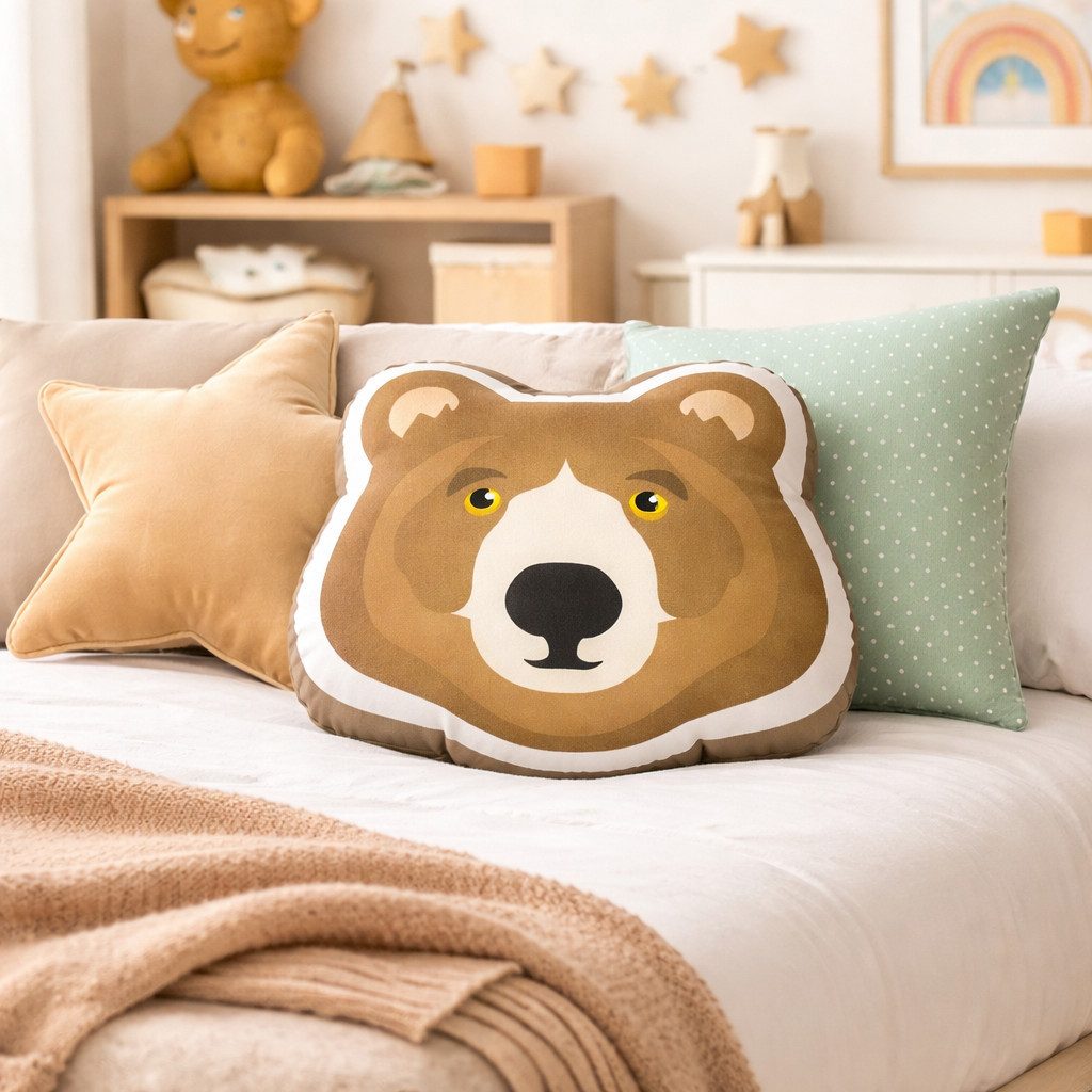 Capventure Dekokissen The Zoo - Kissen Bär (1101450) Kinder Dekokissen Sofakissen Tier
