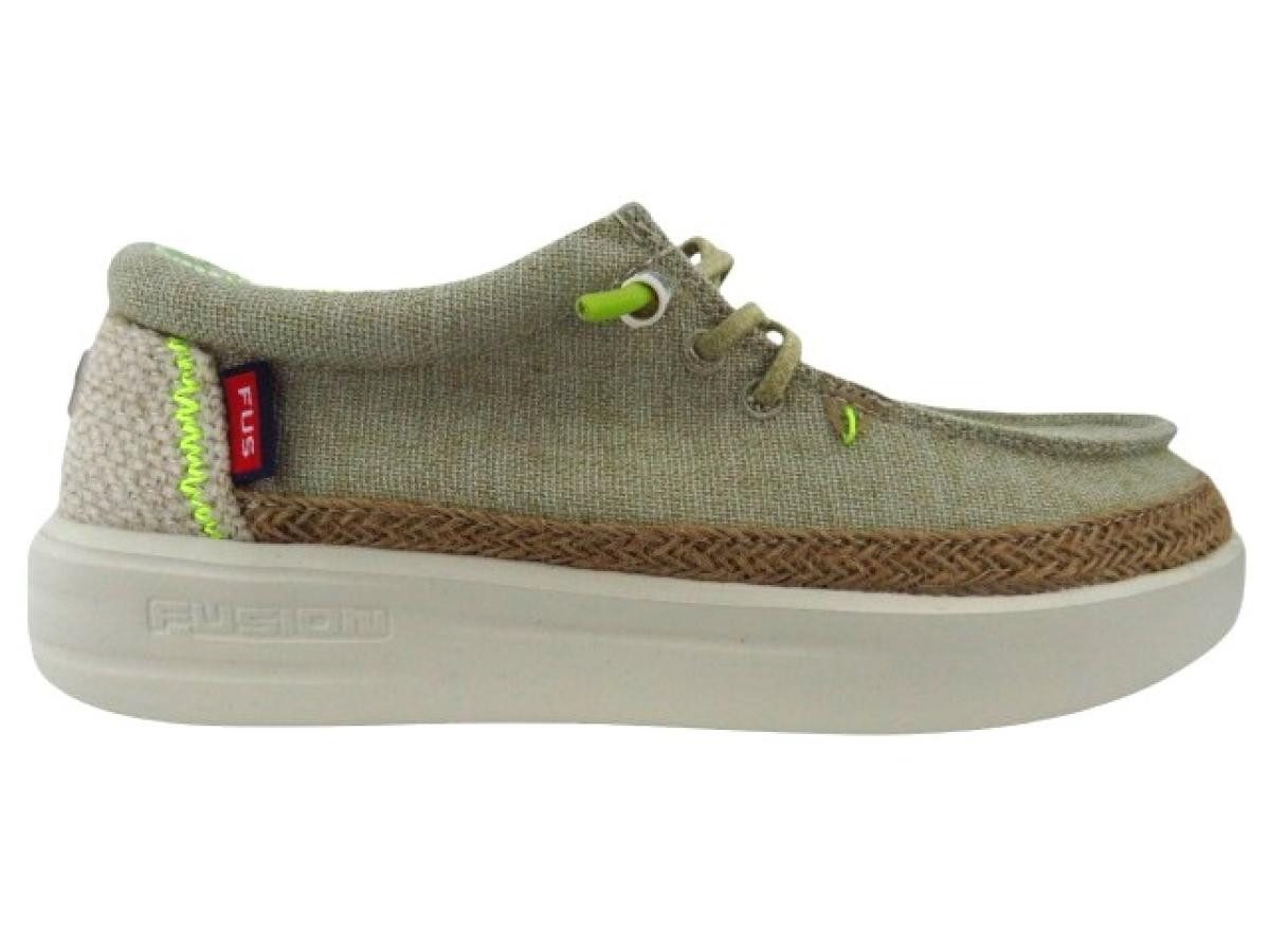 Fusion Lily linen moss Slipper