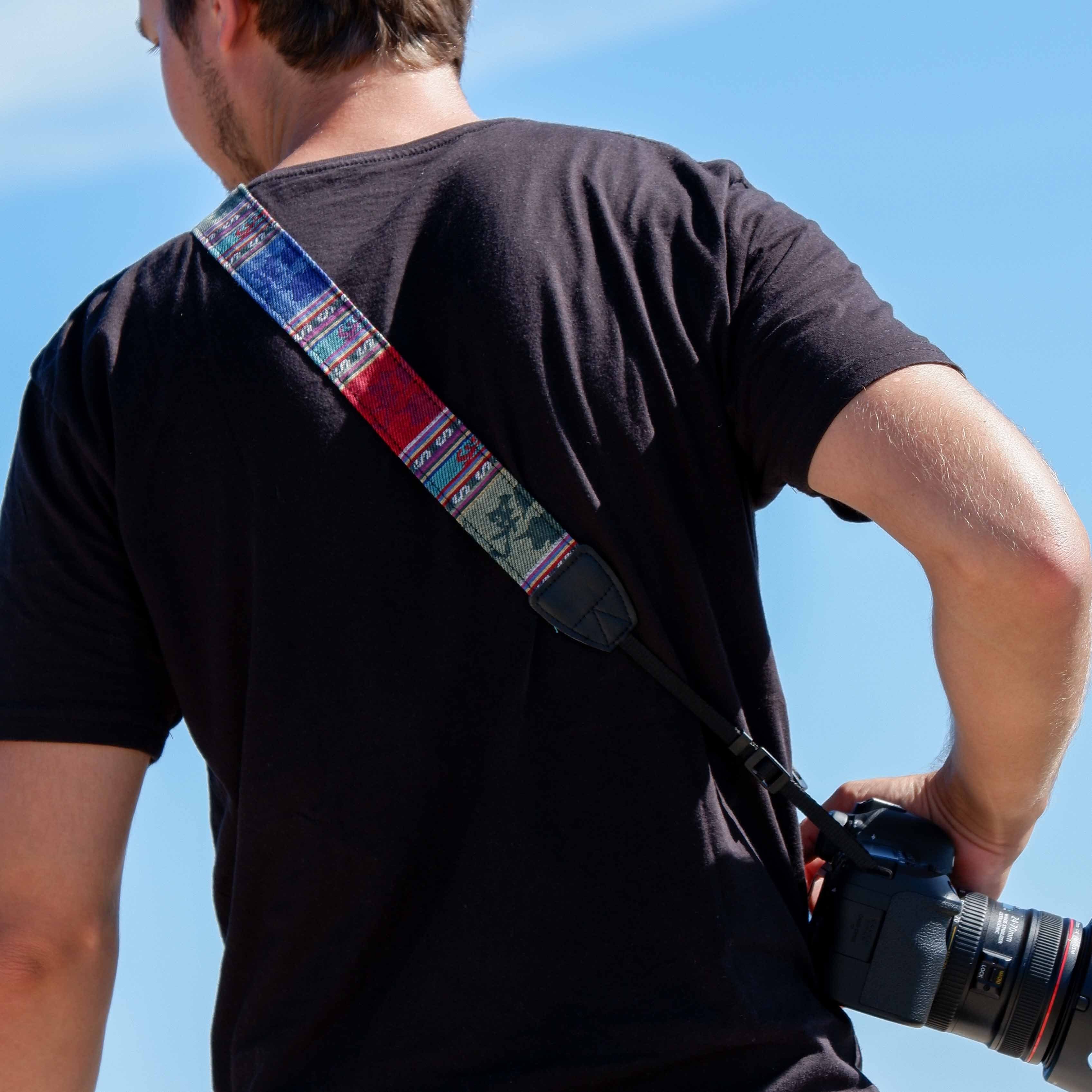 Fujifilm, Nikon, Leica in Design: dunkel Kameras Olympus, Canon, Lens-Aid schickem etc. MIX von Kamerazubehör-Set für bzw. Leinen Kameragurt geeignet INKA Schultergurt Sony, Nacken-