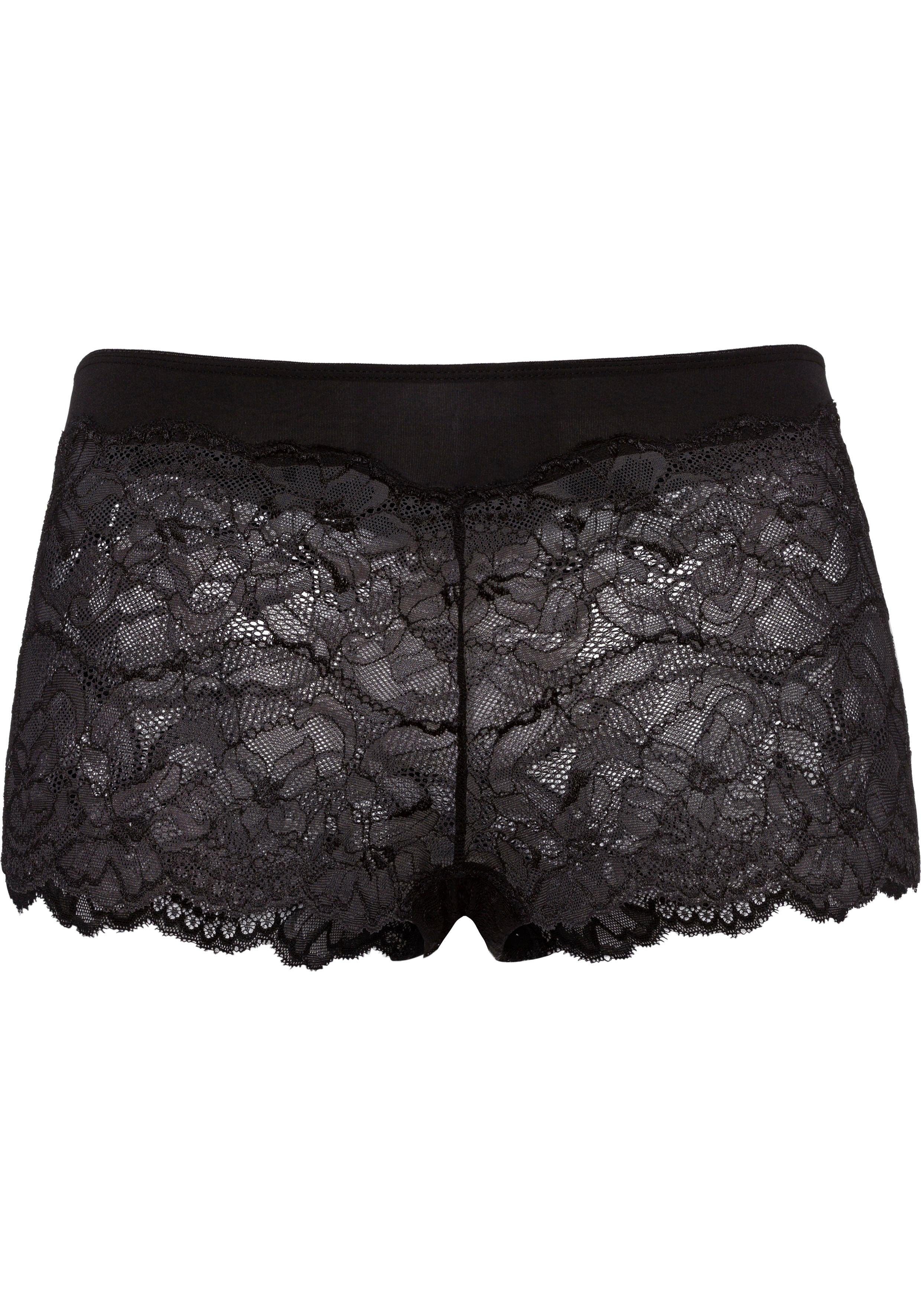 Vivance Panty (2er-Pack) weiches Microfaser Bündchen und zarte Spitze