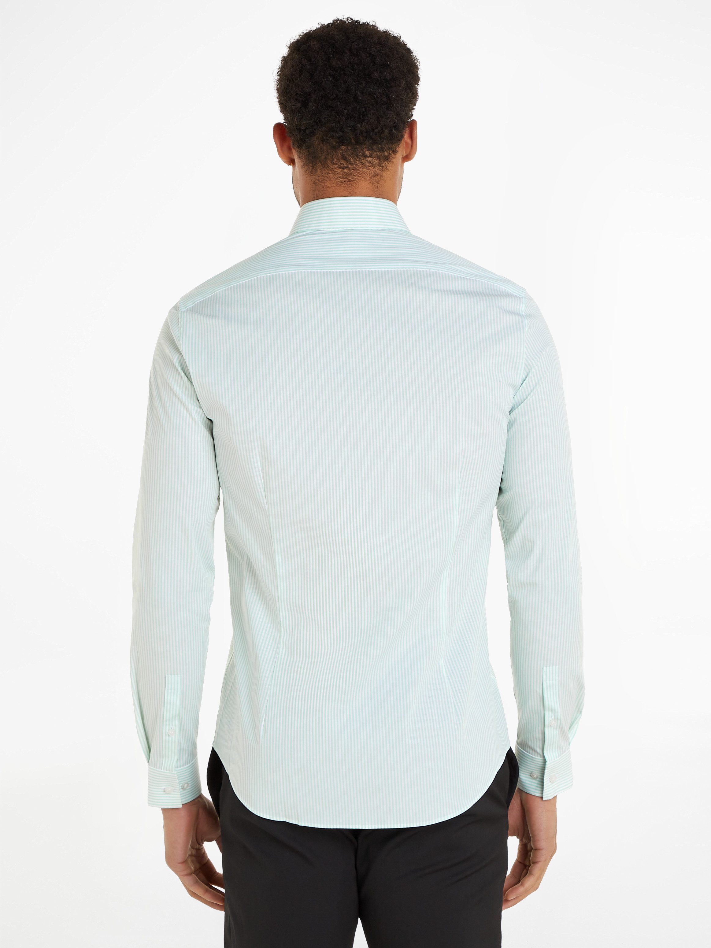 Calvin Klein Langarmhemd POPLIN STRIPE SLIM günstig online kaufen
