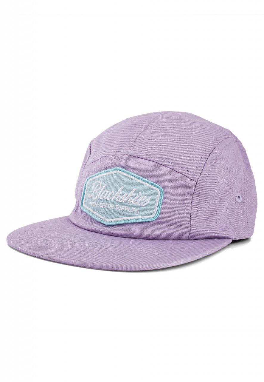 Casquette 5 Panneaux Blackskies Crimson - Velours Côtelé Bordeaux - Snapback Réglable Unisexe (54-60 Cm) - Style Skater Surfer - 9