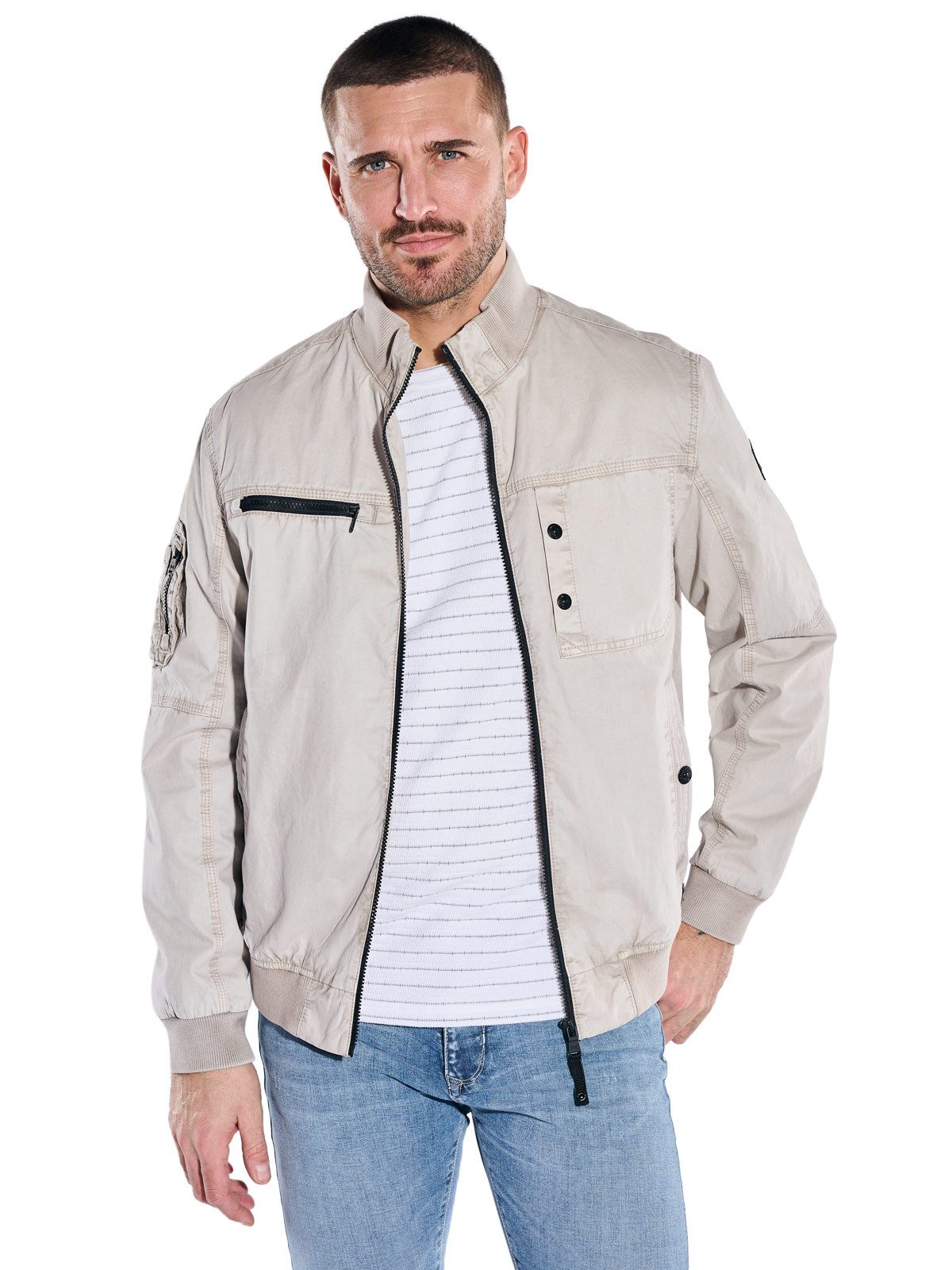 emilio adani Kurzjacke Herren Jacke, Beige