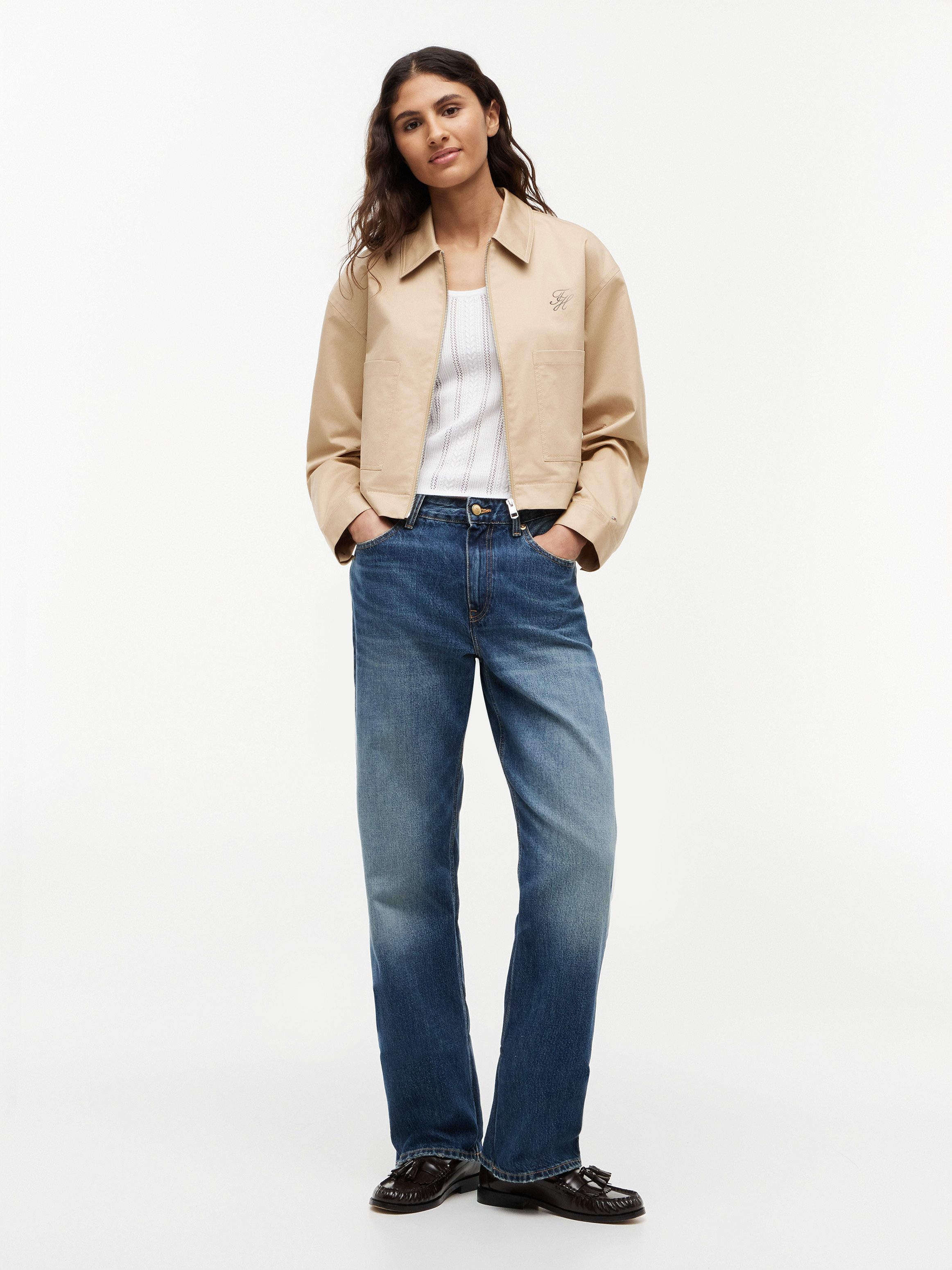 Tommy Hilfiger Kurzjacke CHINO DRESSING SHORT JACKET Baumwollmischung – Bild 5 von 5
